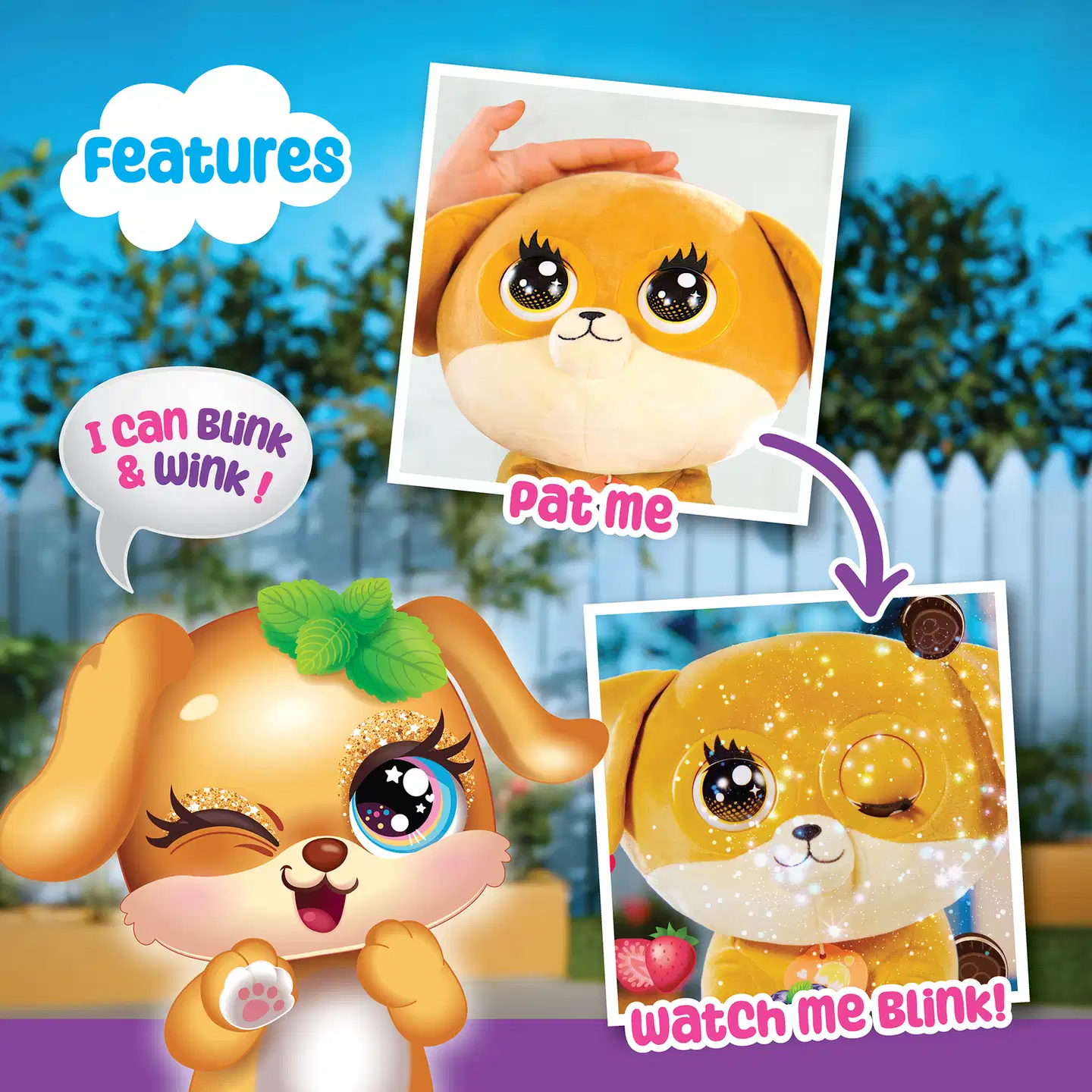 Silverlit pehmolelu räpyttelevillä silmillä Winksies, erilaisia - 18