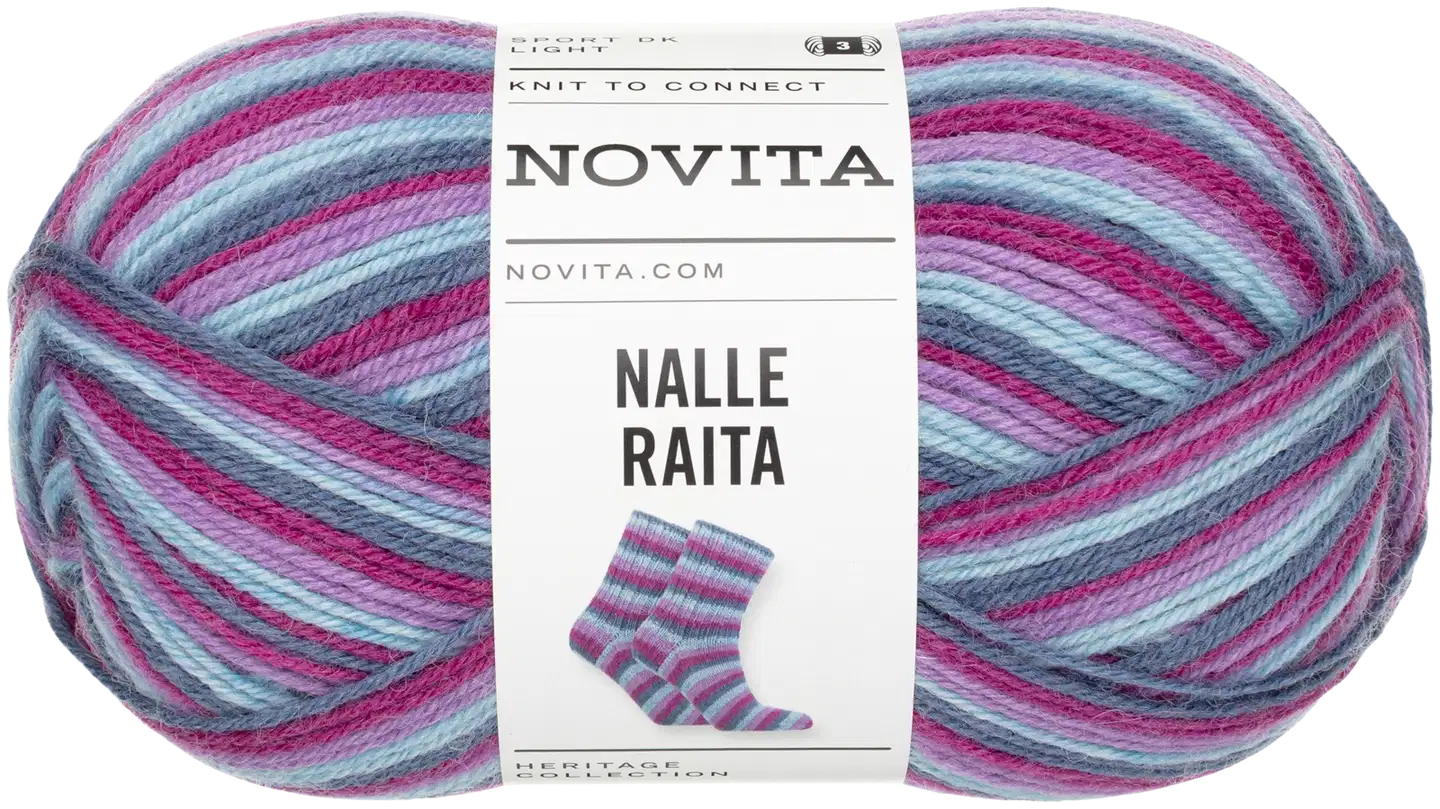 Novita lanka Nalle Raita 100g satumetsän ilta 8471 - 1