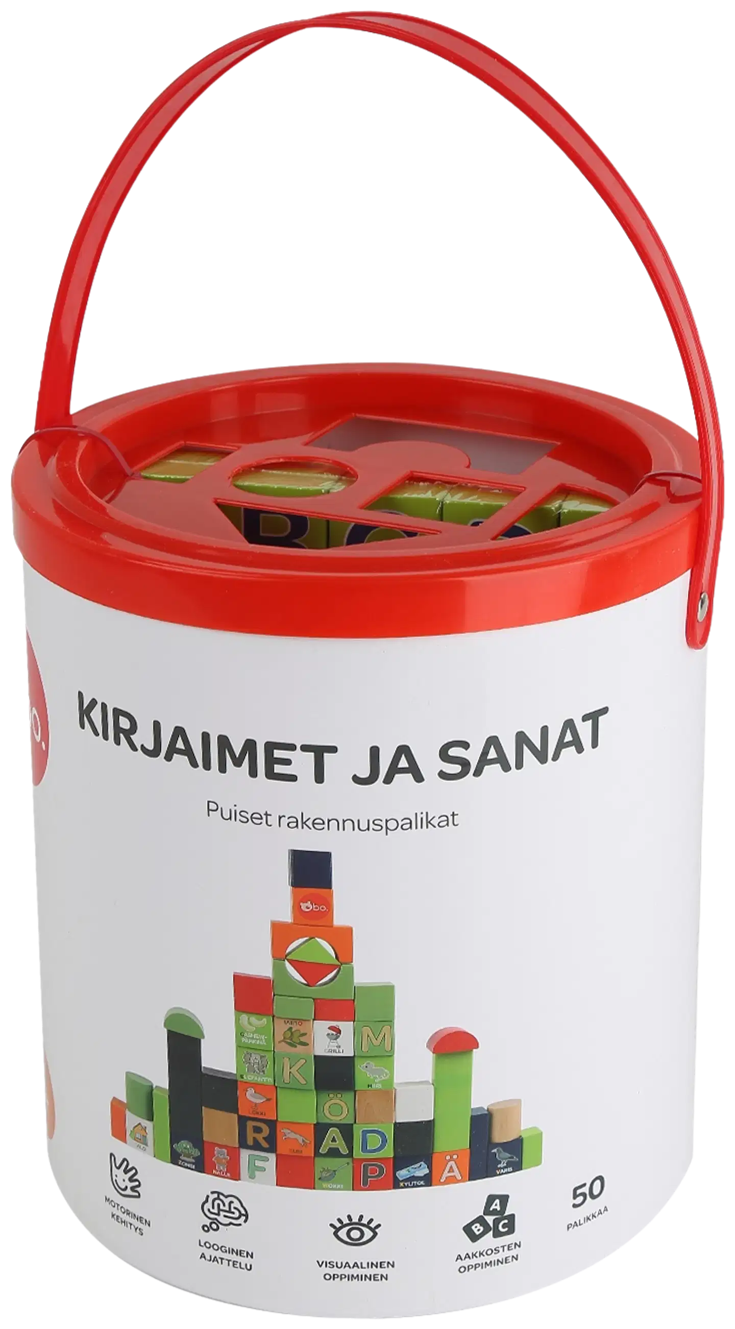 bo. puiset palikat Aakkoset ja sanat, suomenkielinen - 2