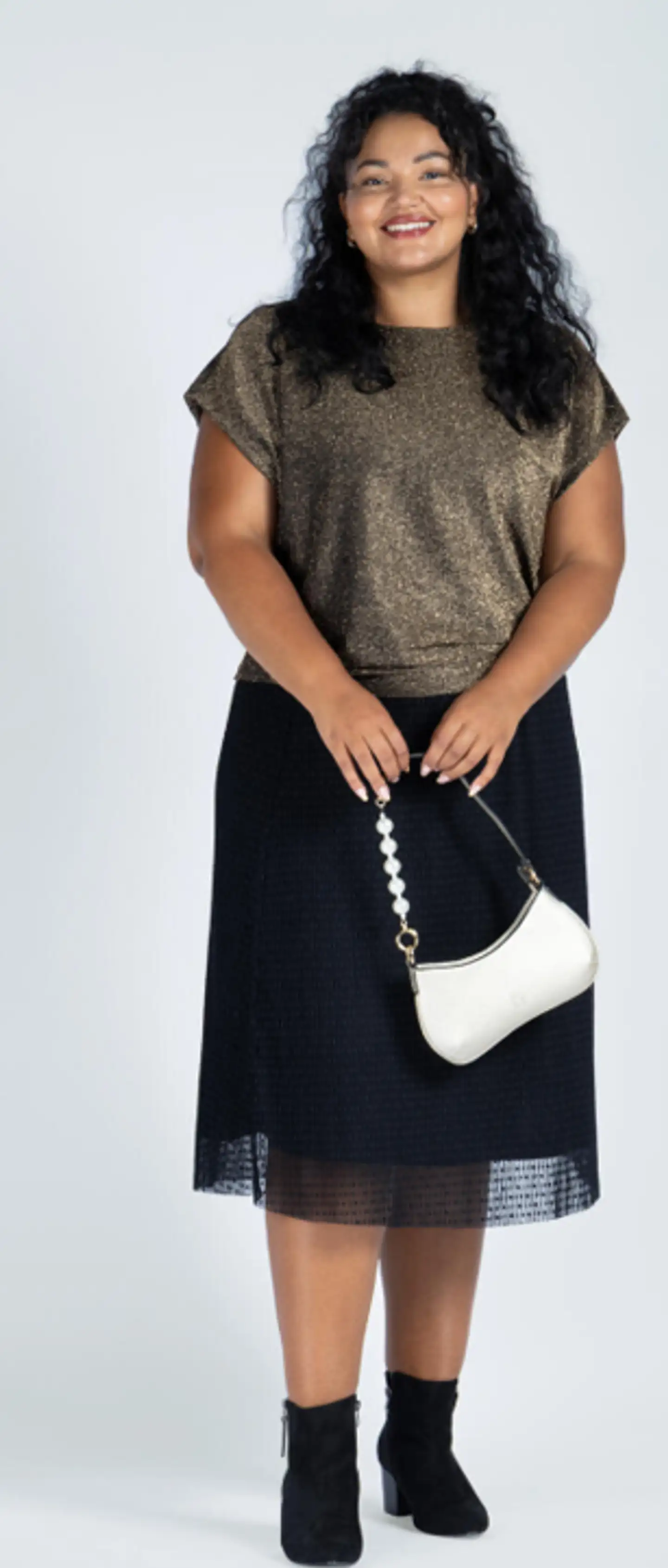 WKLY. juhlalaukku Luna - Light Gold - 5