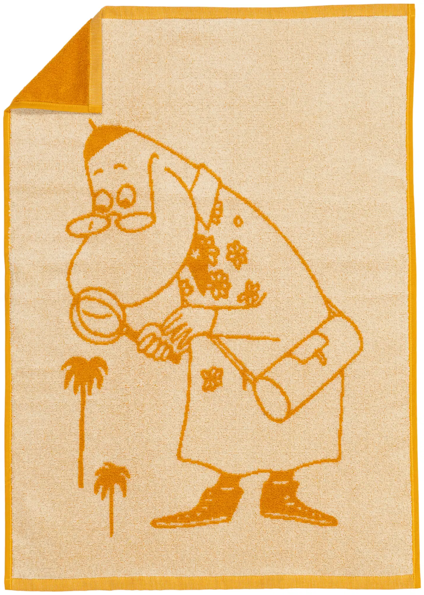 Moomin Arabia Muumi k.pyyhe 50x70cm Hemuli okra GOTS