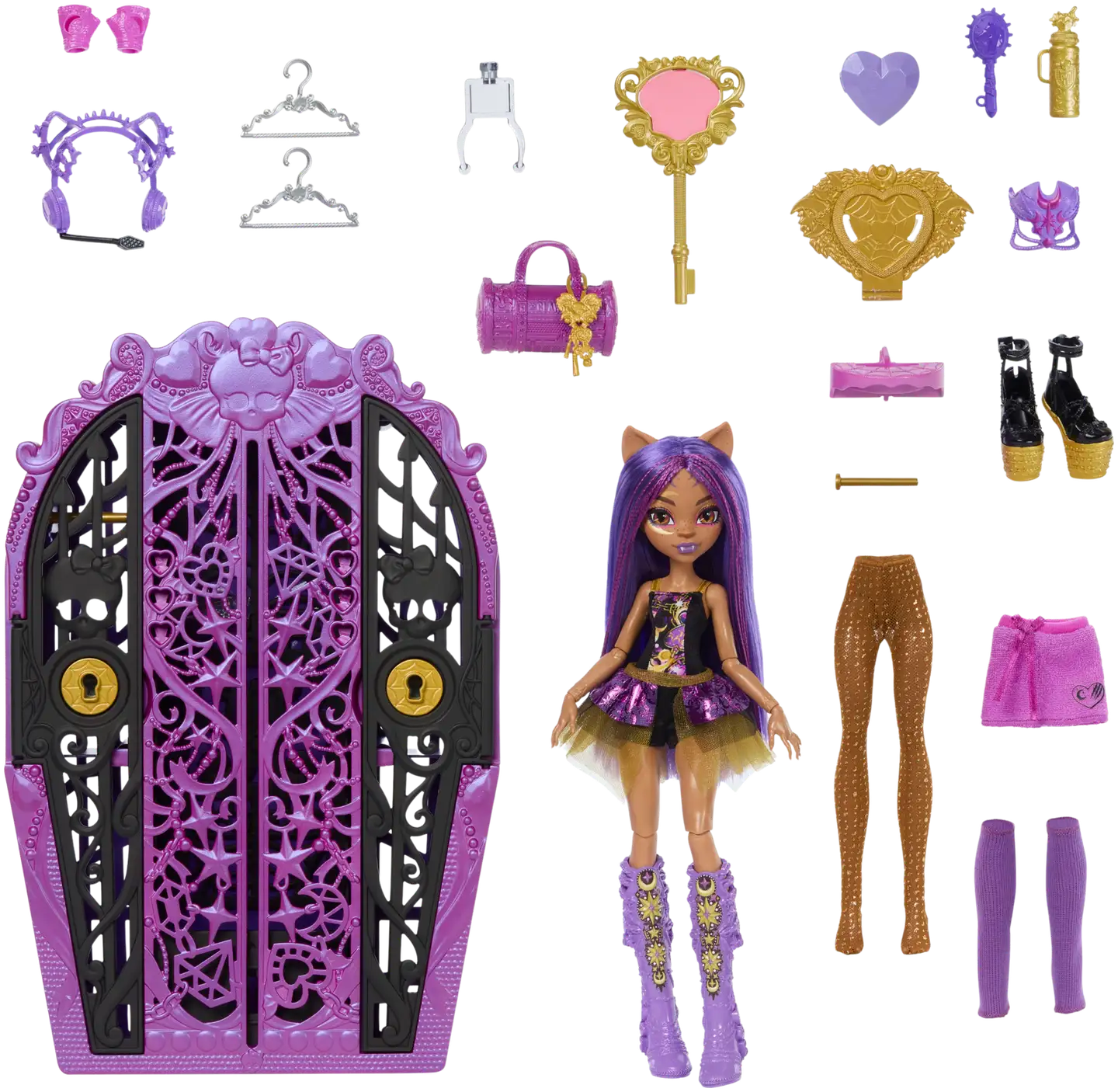 Monster High Skulltimate Secrets Clawdeen -muotinukke - 2