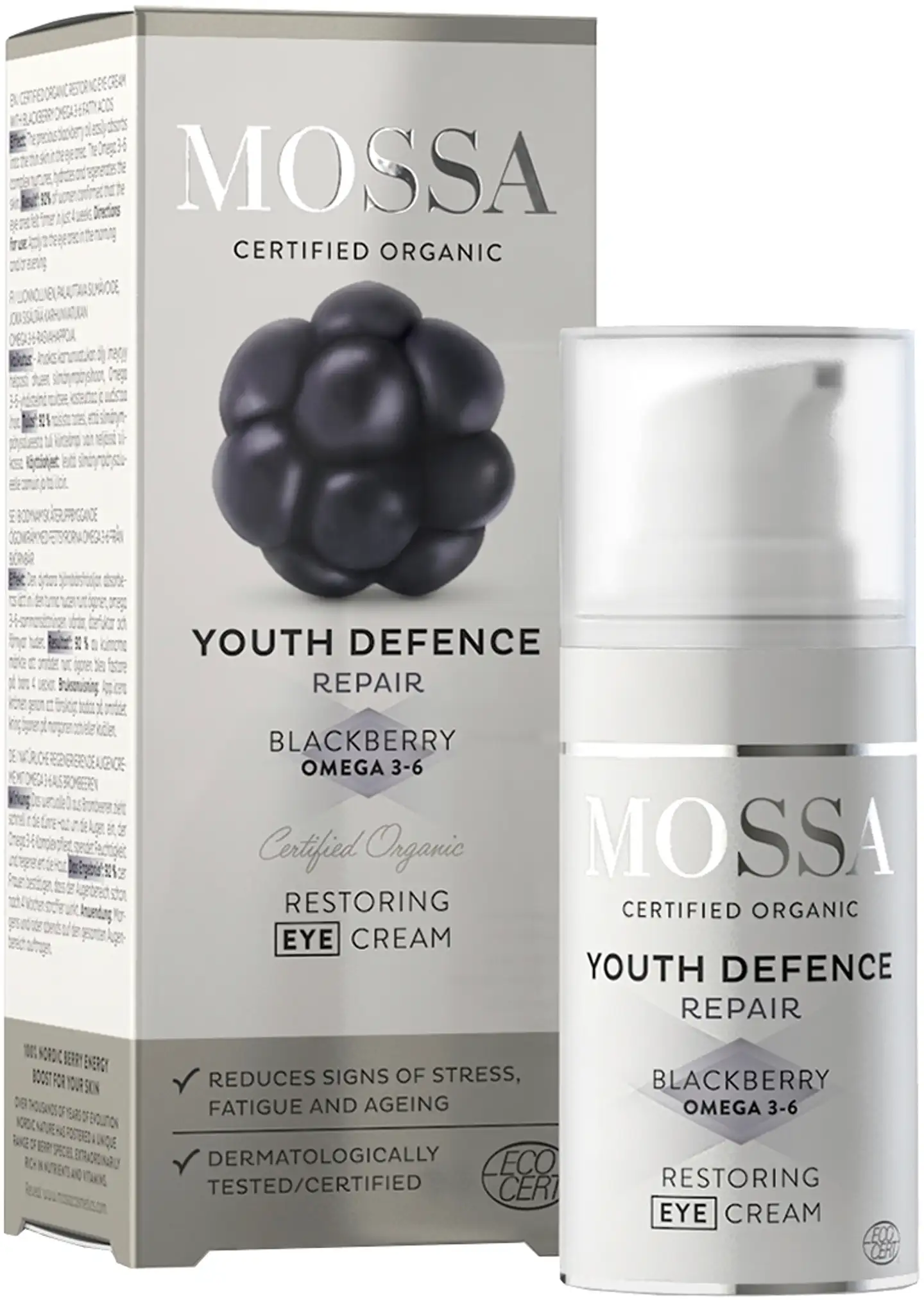 Mossa YOUTH DEFENCE Restoring silmänympärysvoide, 15ml