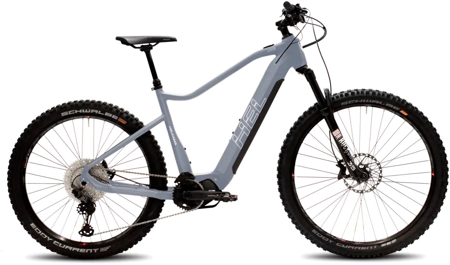 Helkama XE12 e-Bike sähkömaastopyörä 29”/27,5" 12-vaihdetta runko 42 cm sini-harmaa