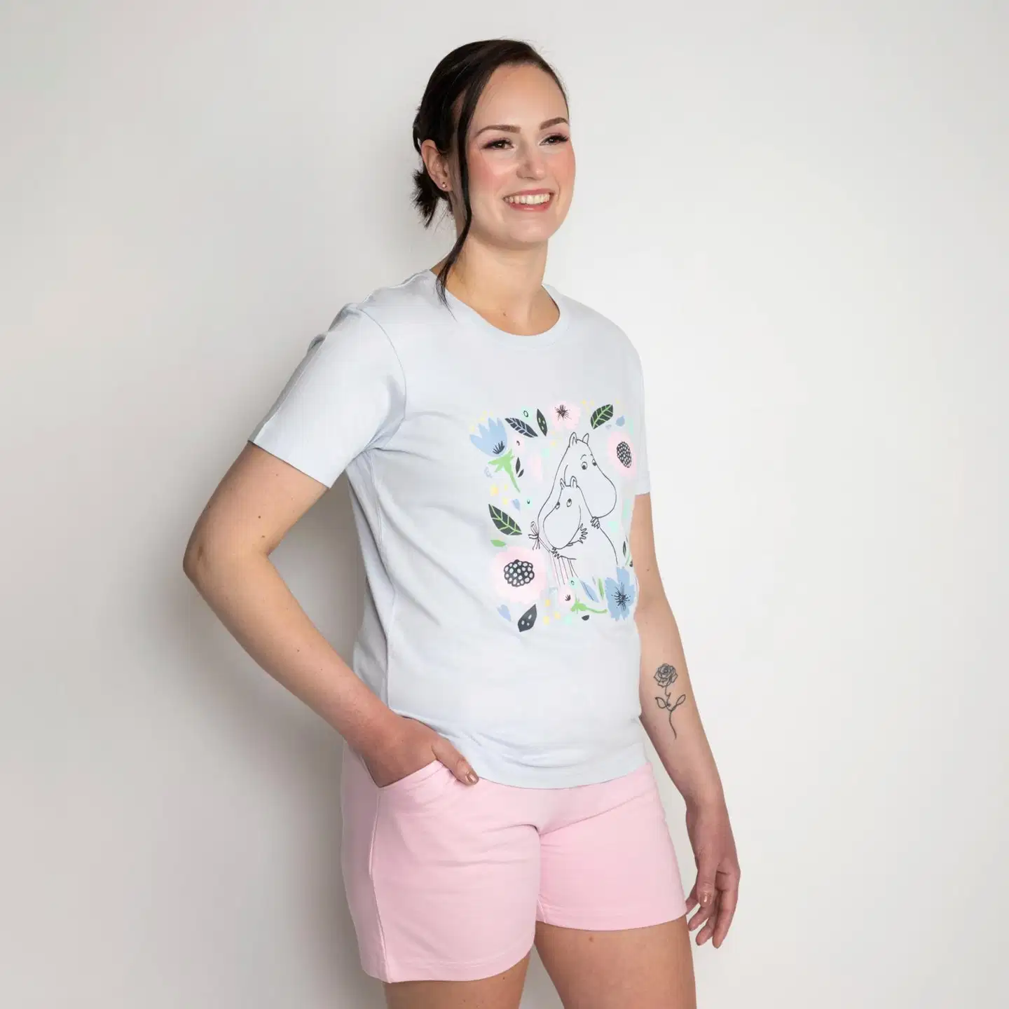 Muumi naisten t-paita Taimi Best Mum 591508 - Vaaleansininen - 2