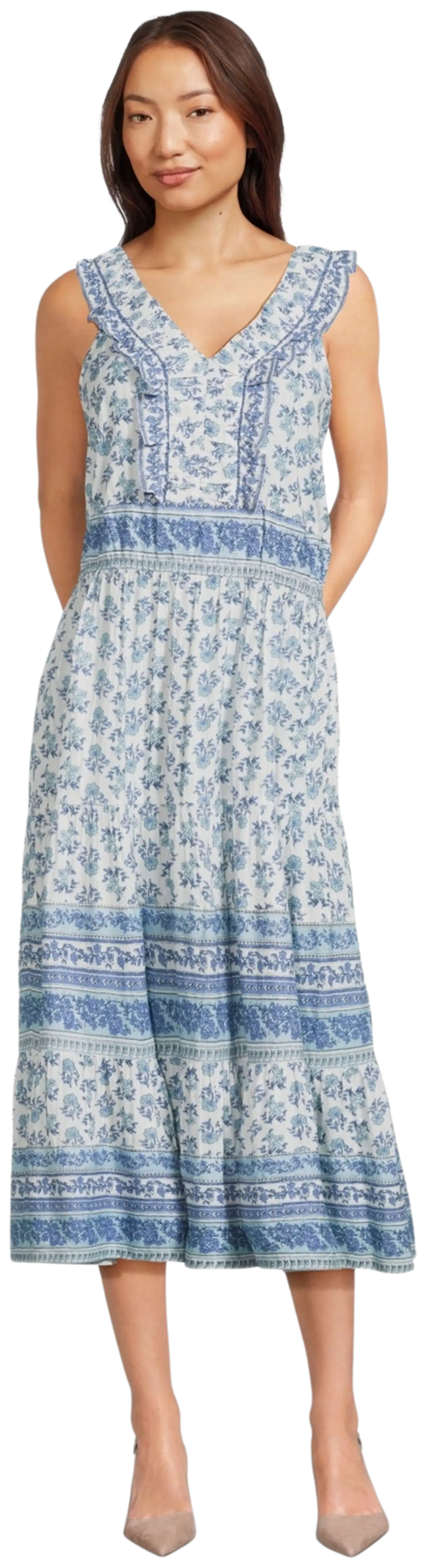 Margaux Riviera naisten mekko SDL-014 - Blue/white aop - 1