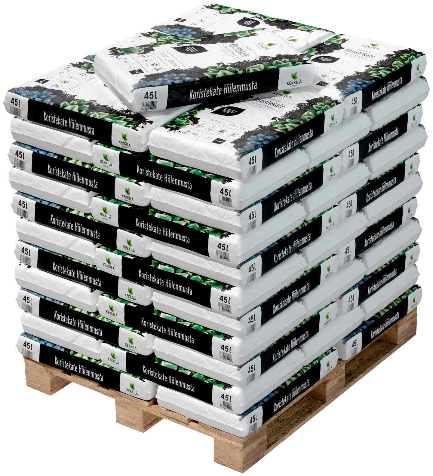 Kekkilä Koristekate hiilenmusta 45 l, lava 60 säkkiä - 1