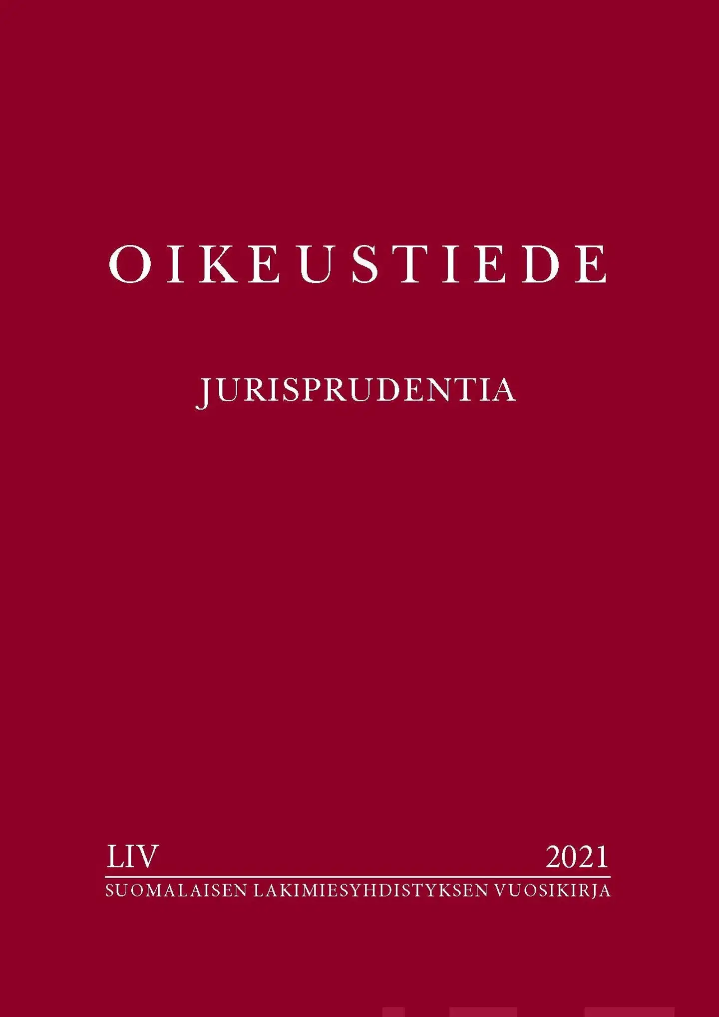 Oikeustiede - Jurisprudentia OTXLIV:2021