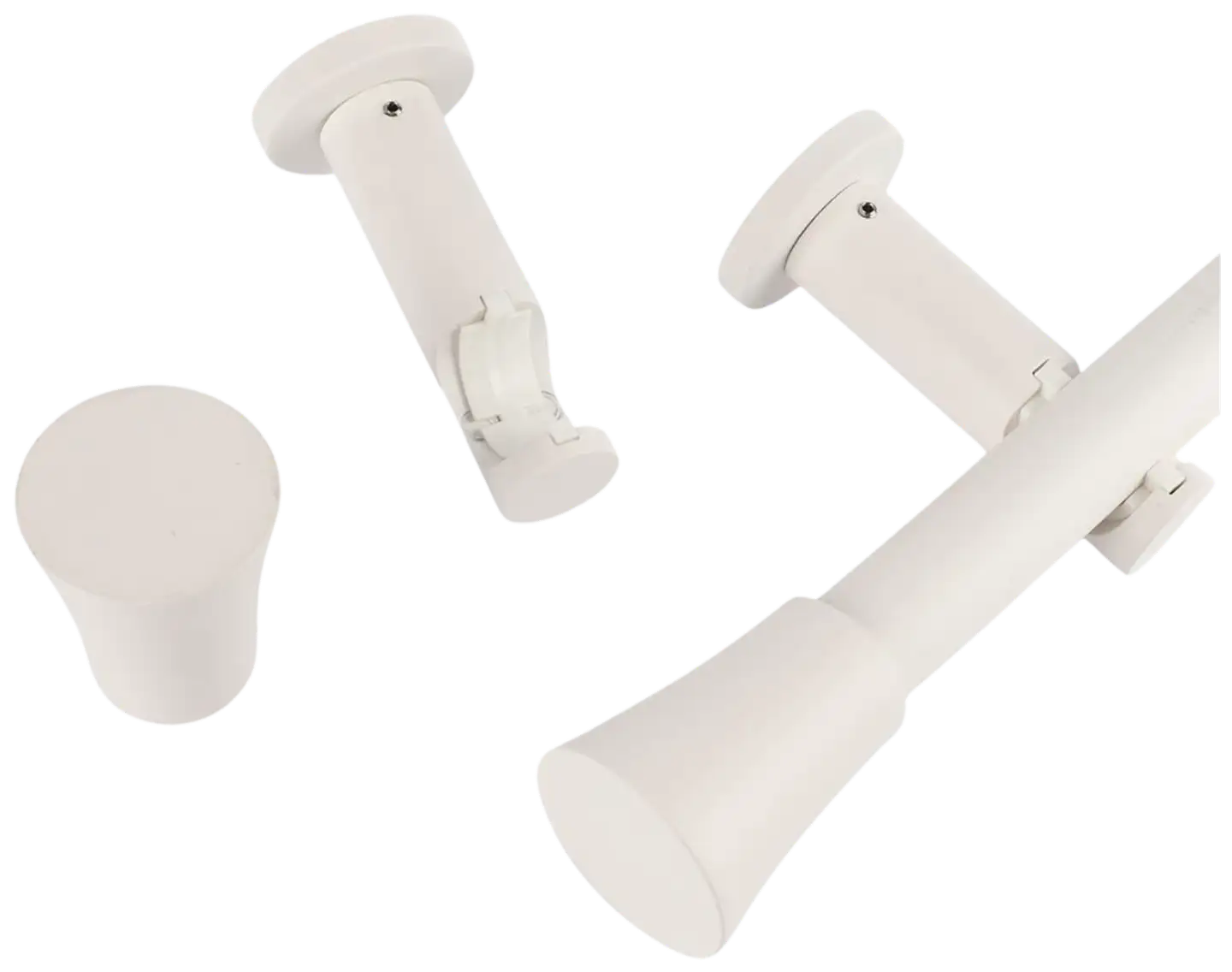 Ihanin verhotanko Melissa mattavalkoinen 160-310cm 25/28mm - 2