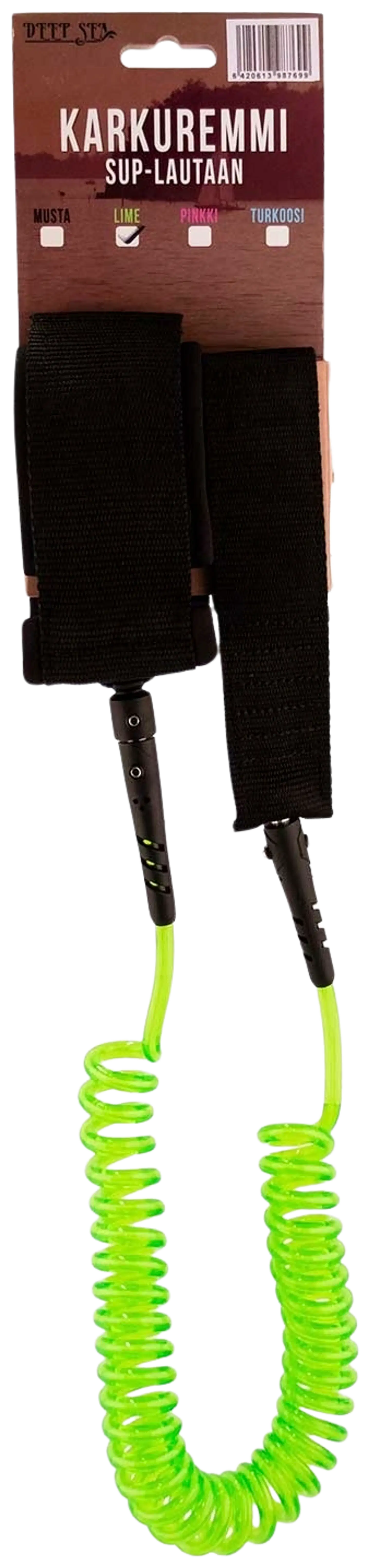 Deep Sea karkuremmi SUP-lautaan, lime - 1
