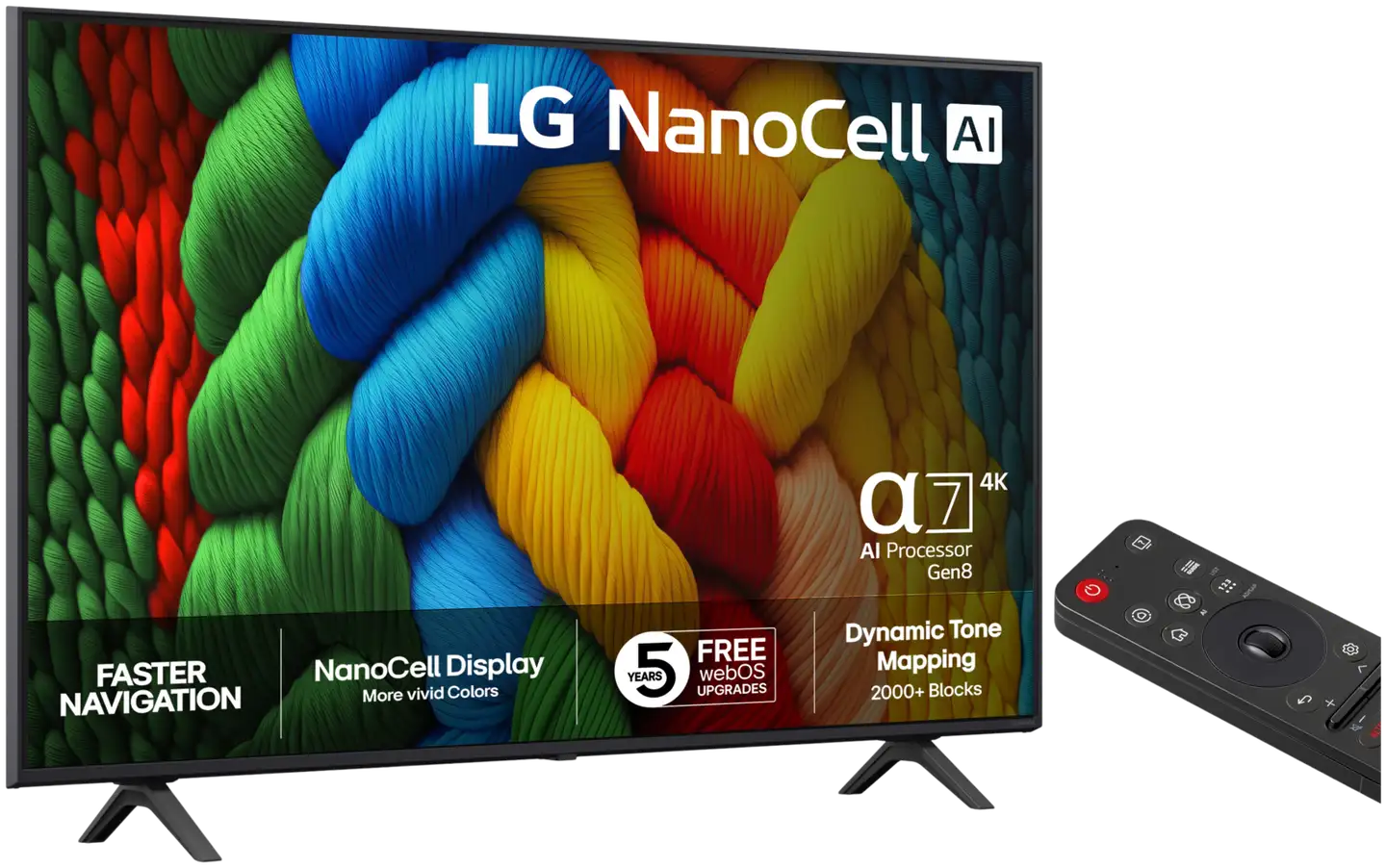 LG 50" 4K NanoCell Smart LED TV 50NANO80A6B - 2