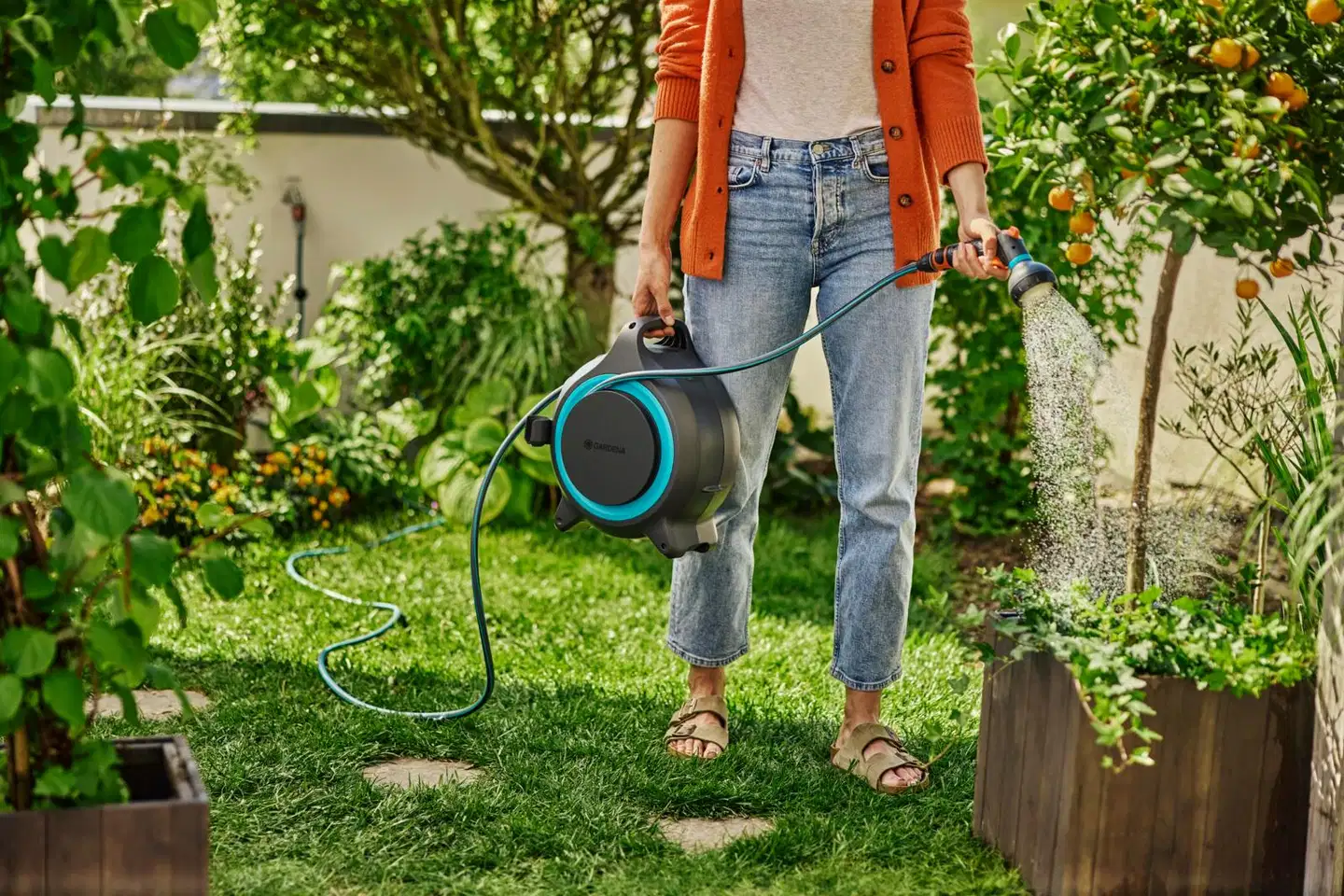 GARDENA Letkukela MoveMatic kannettava  12,5 m, automaattinen kelaus - 5