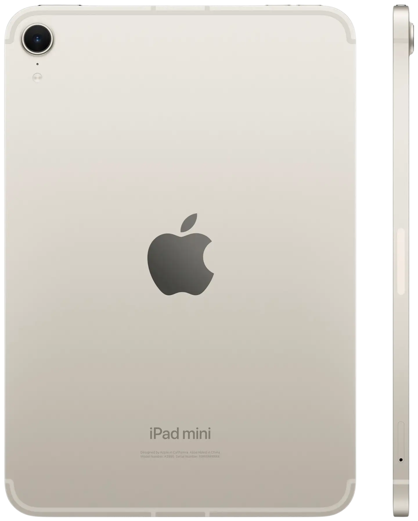 Apple iPad mini (2024) WiFi + Cellular 512GB Tähtivalkea - 3