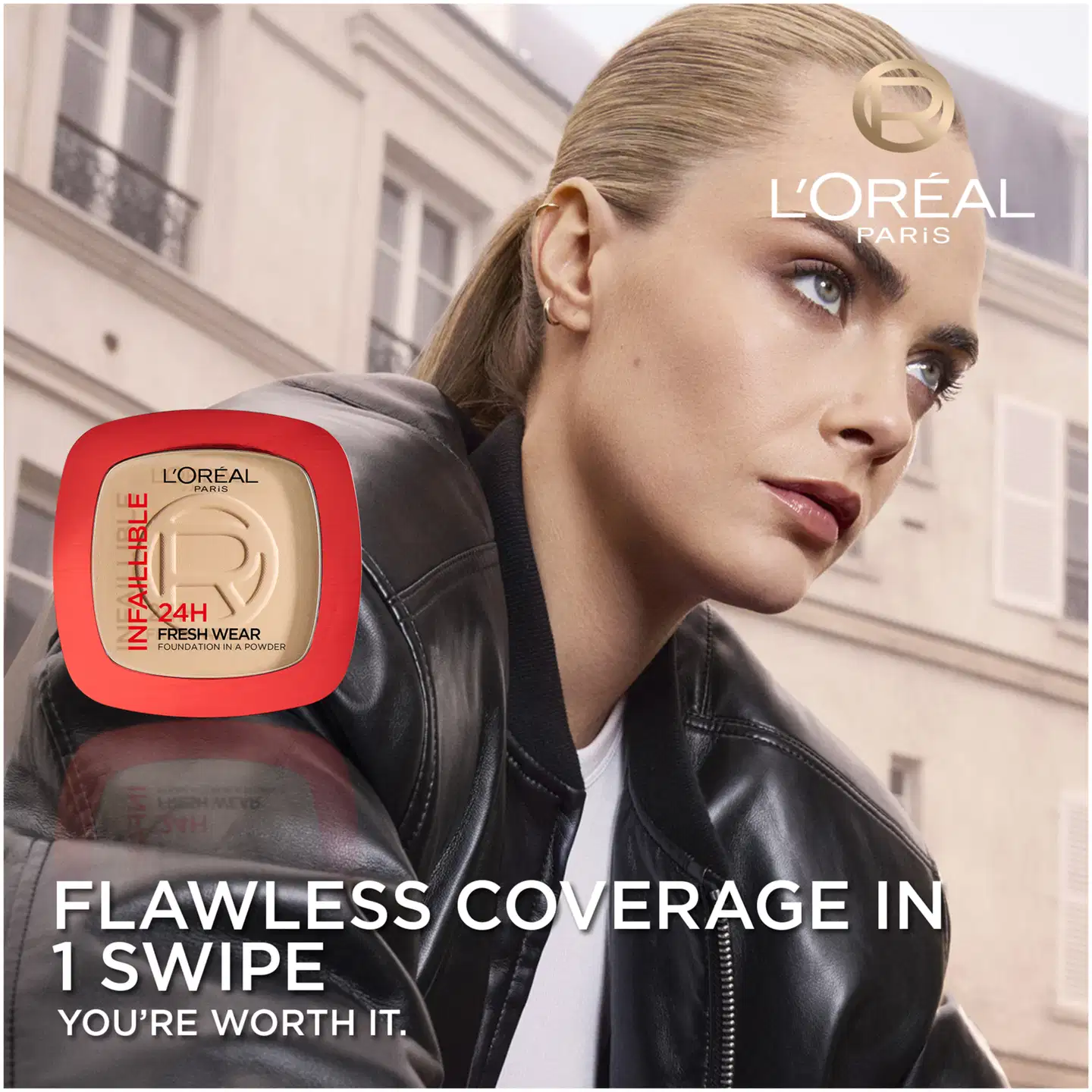 L'Oréal Paris Infaillible 24H Fresh Wear Foundation in a Powder Meikkipuuteri Neutral Undertone 30 ml - 3