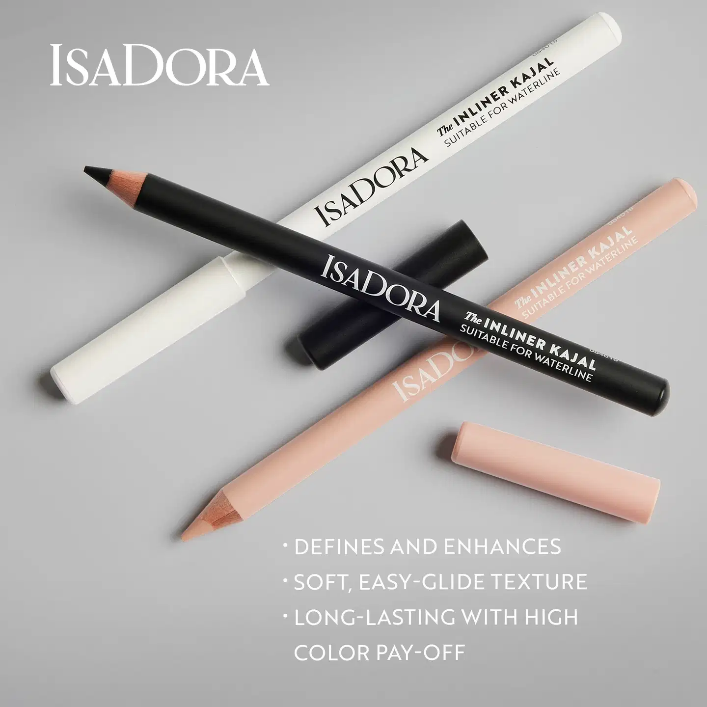 Isadora The Inliner Kajal silmänrajauskynä 50 Satin White  1,1 g - Black - 5