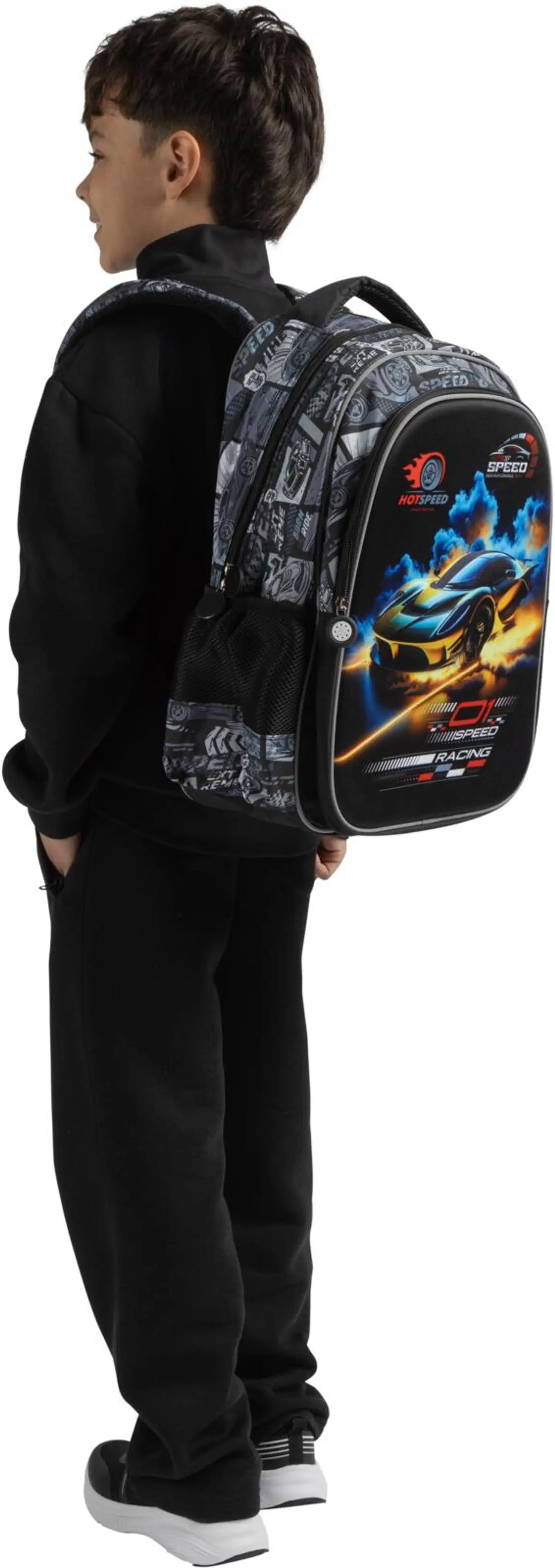 House lasten collegepusero, jossa harjattu sisäpinta 23PH292603 - Black - 9