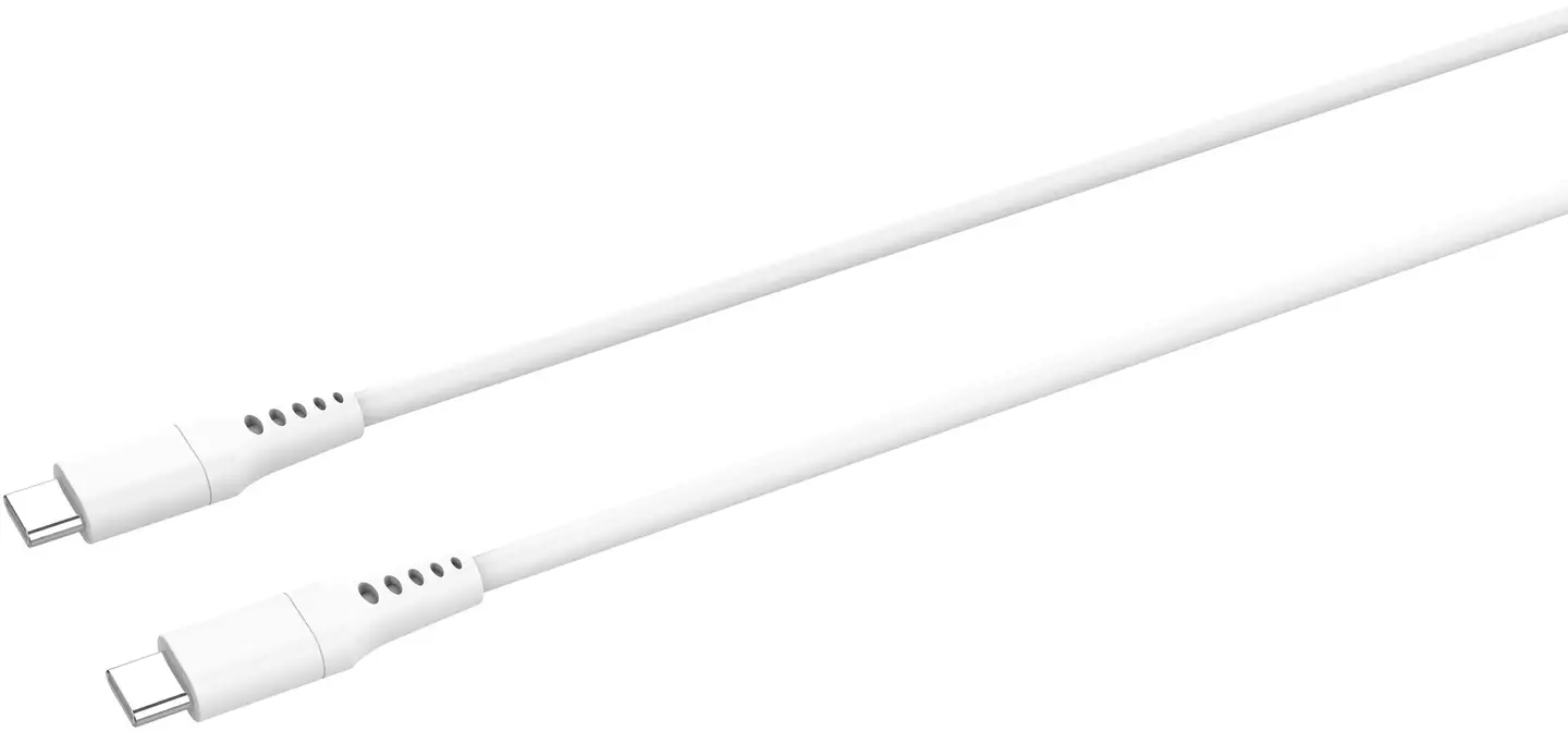 Wave 35W Pikalataava GaN -verkkolaturi, 2 x USB Type-C + USB Type-C -> USB Type-C -kaapeli, Valkoinen - 3