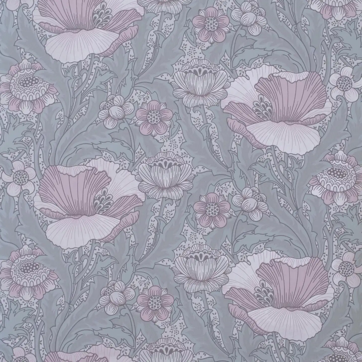 Sandudd Signature kuitutapetti Unelma 5452-4 10,05 x 0,53 m vaaleanpunaiset, valkoiset ja helmiäiset kukat, vaaleanvihreät lehdet - 1