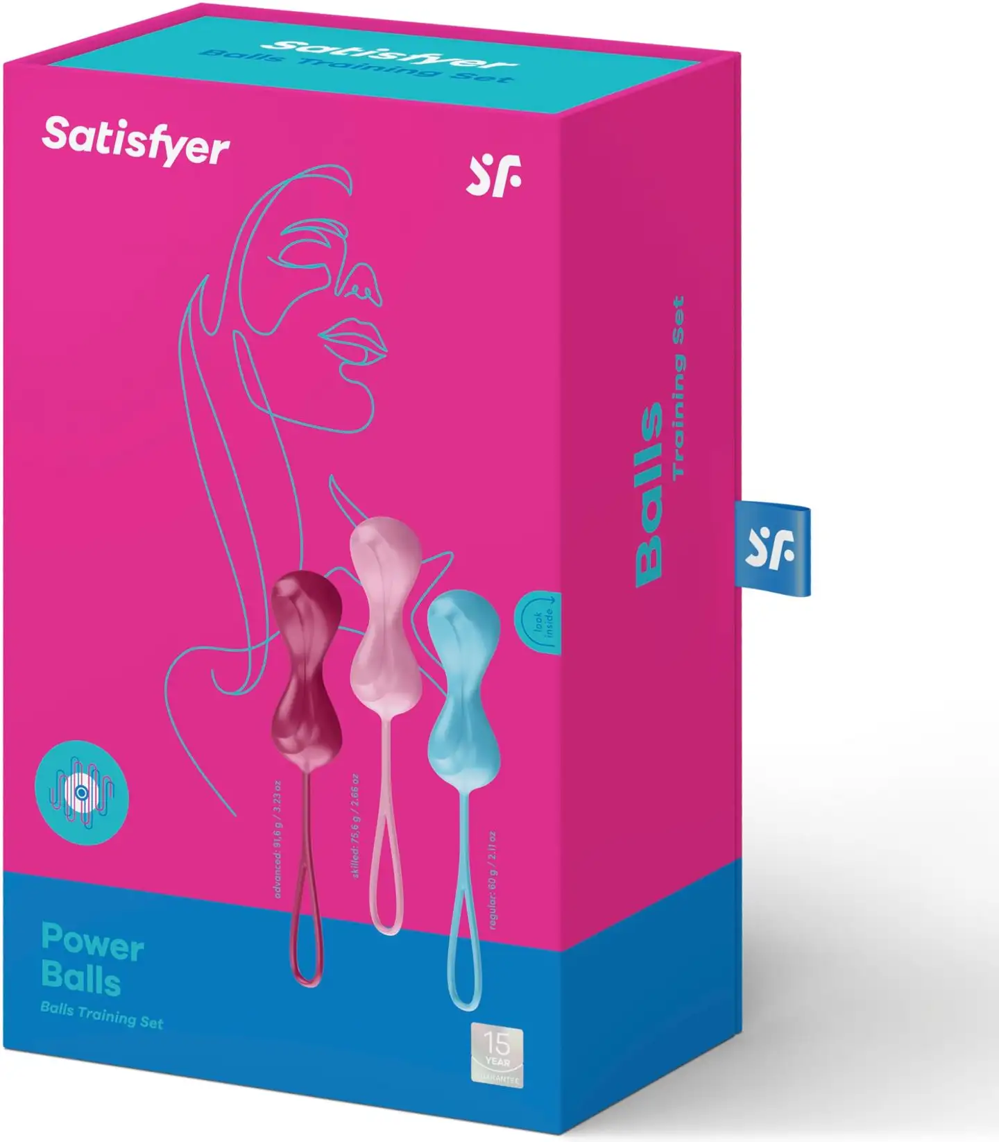 Satisfyer Power Balls geishakuulat 3 kpl - 3