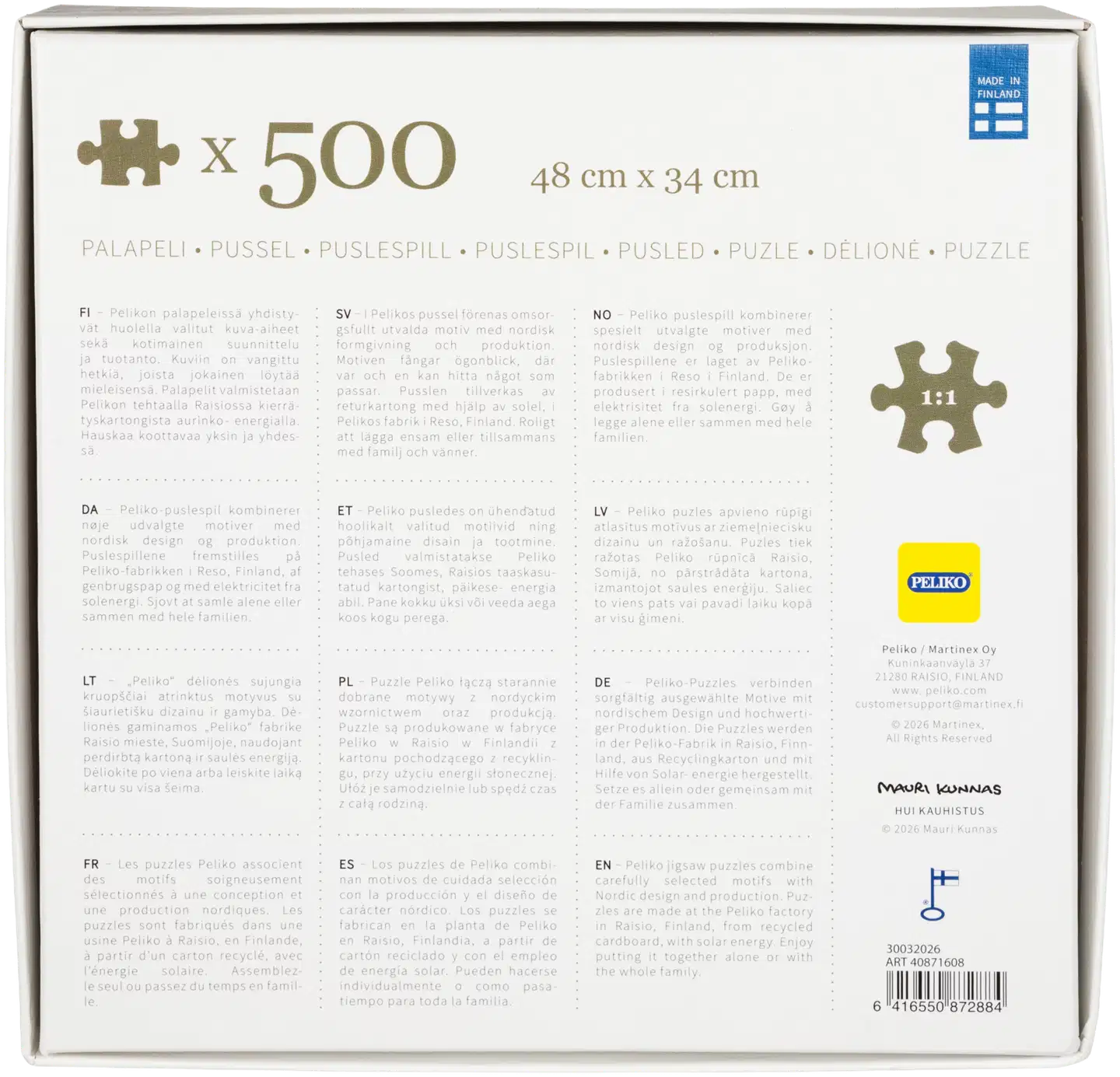 Peliko Mauri Kunnas palapeli 500 palaa Hui Kauhistus - 3