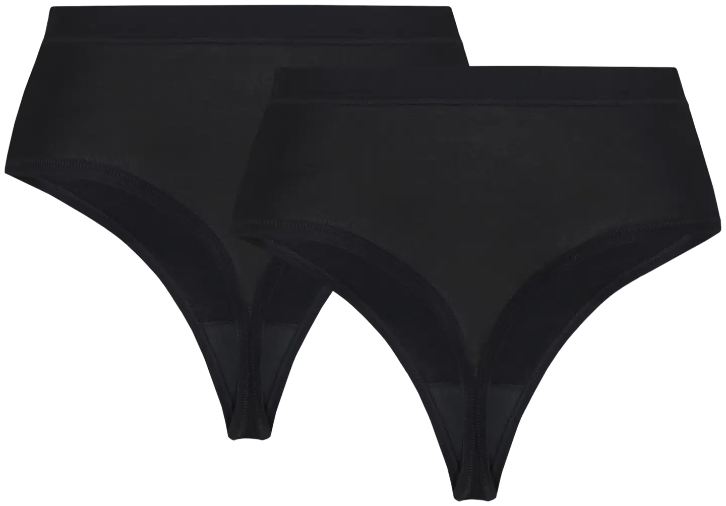 Pierre Robert naisten String Tencel Modal alushousut 2-pack - Black - 3