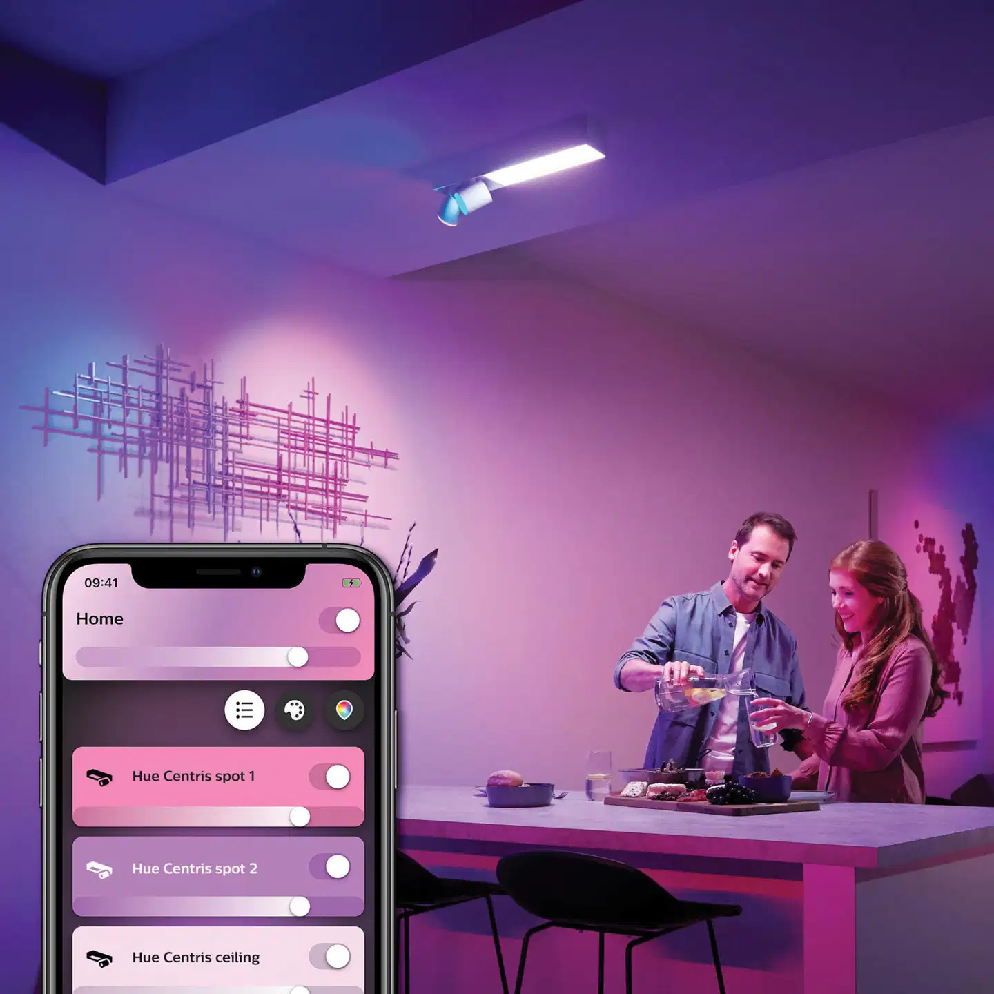 Philips Hue Centris -kattovalaisin kahdella kohdevalolla 11W 2000-6500K 1630LM valkoinen - 5