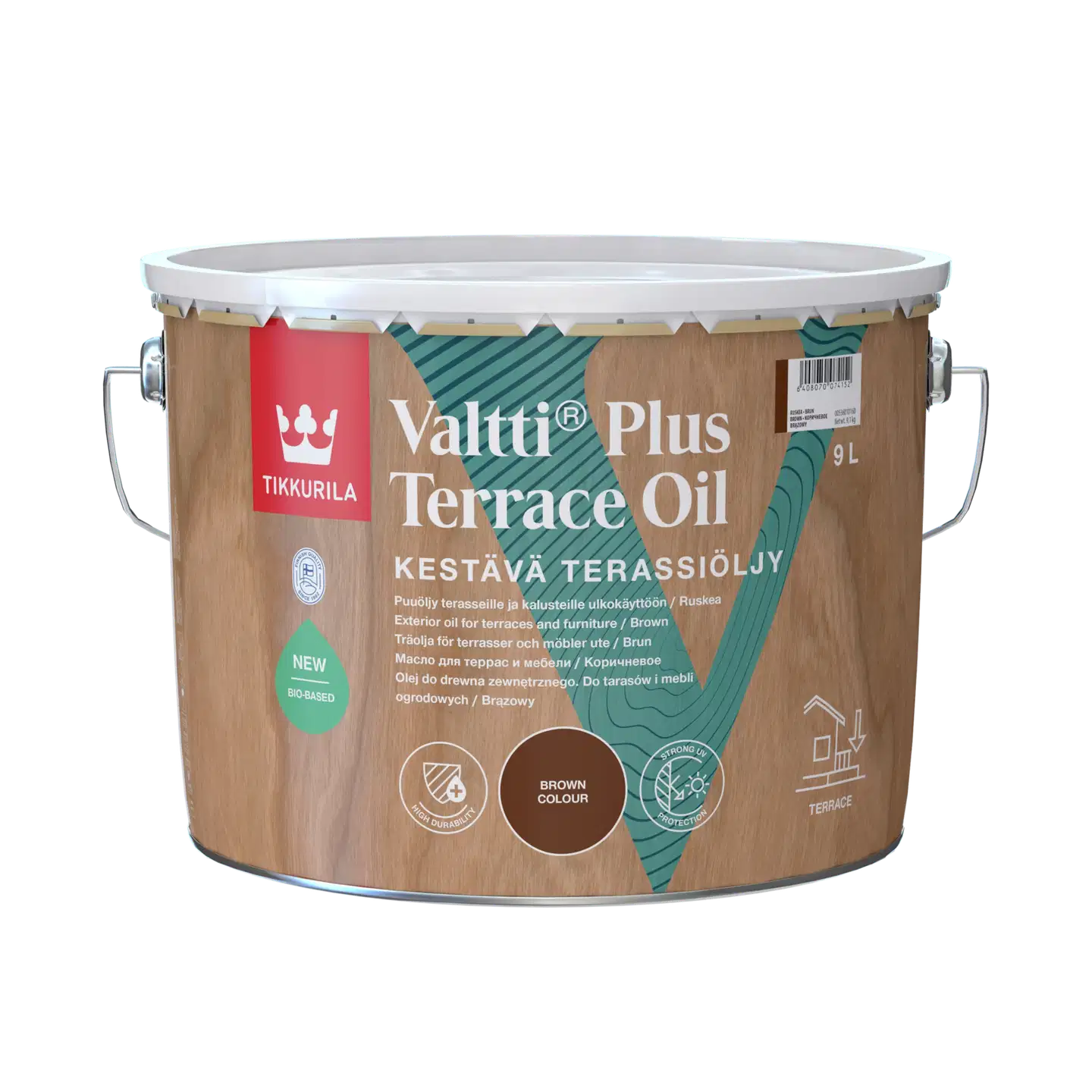 Tikkurila Terassi ljy Valtti Plus Terrace Oil 9 L Ruskea Prisma fi 