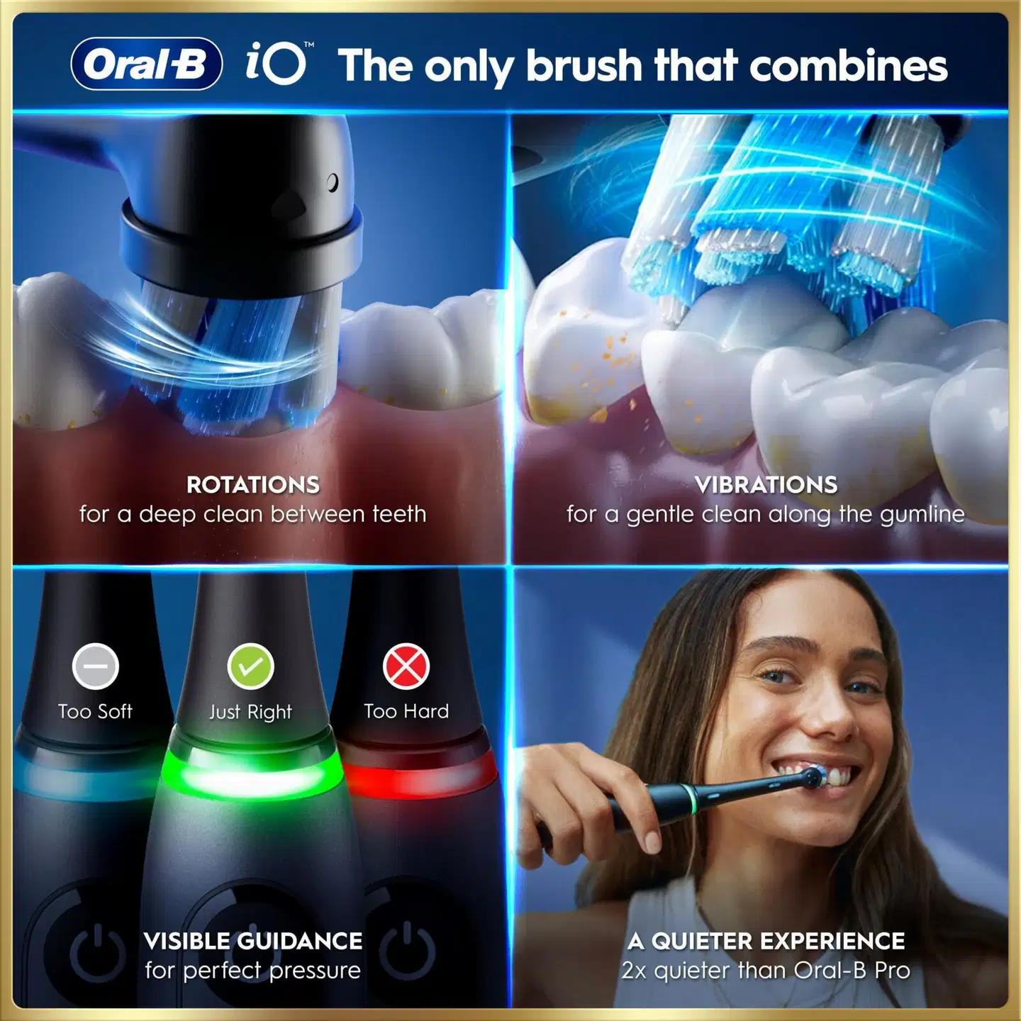 Oral-B iO9 Black Onyx sähköhammasharja + lisävaihtoharja - 14
