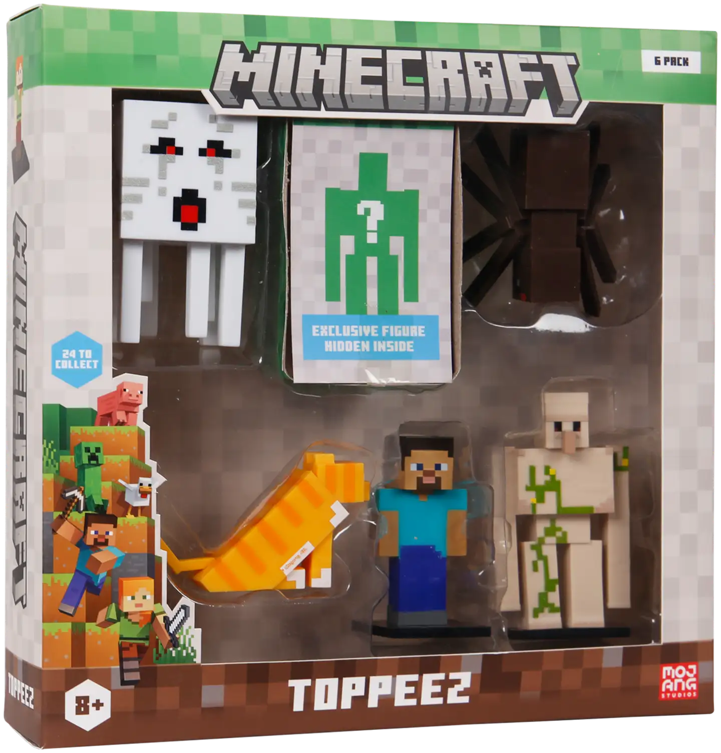 Minecraft hahmo 3D 6 cm 6 kpl deluxe - 4