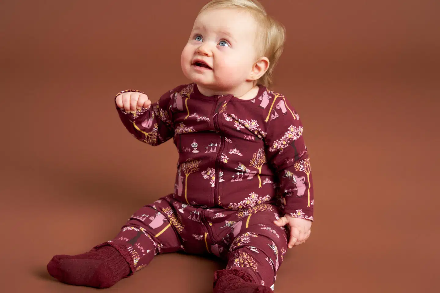 Muumi vauvojen pyjama Vilijonkka 593267 - burgundi - 6