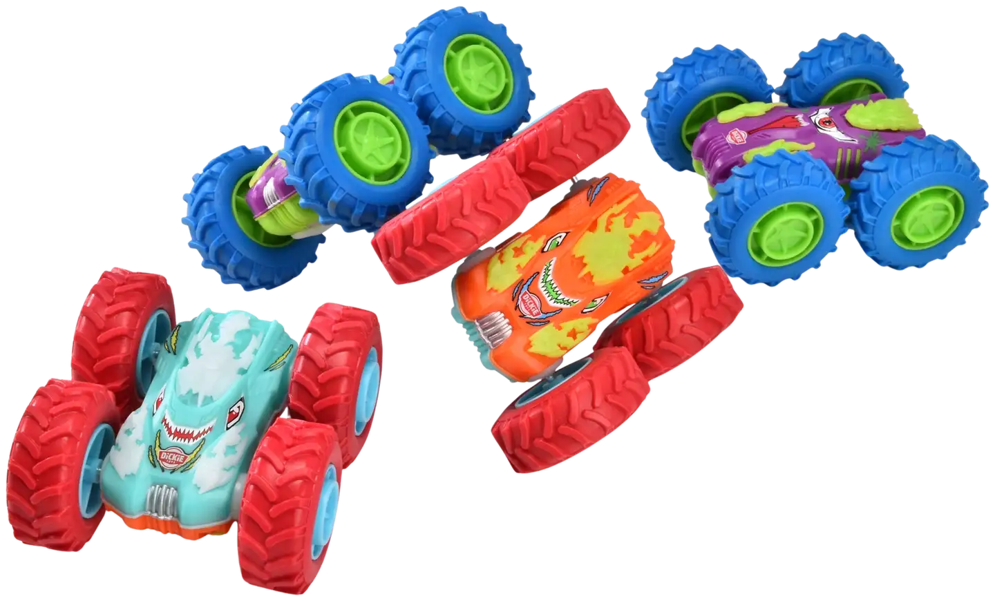 Dickie Toys Monster Flippy kitka-auto, 10 cm, useita erilaisia, myydään yksittäin - 4