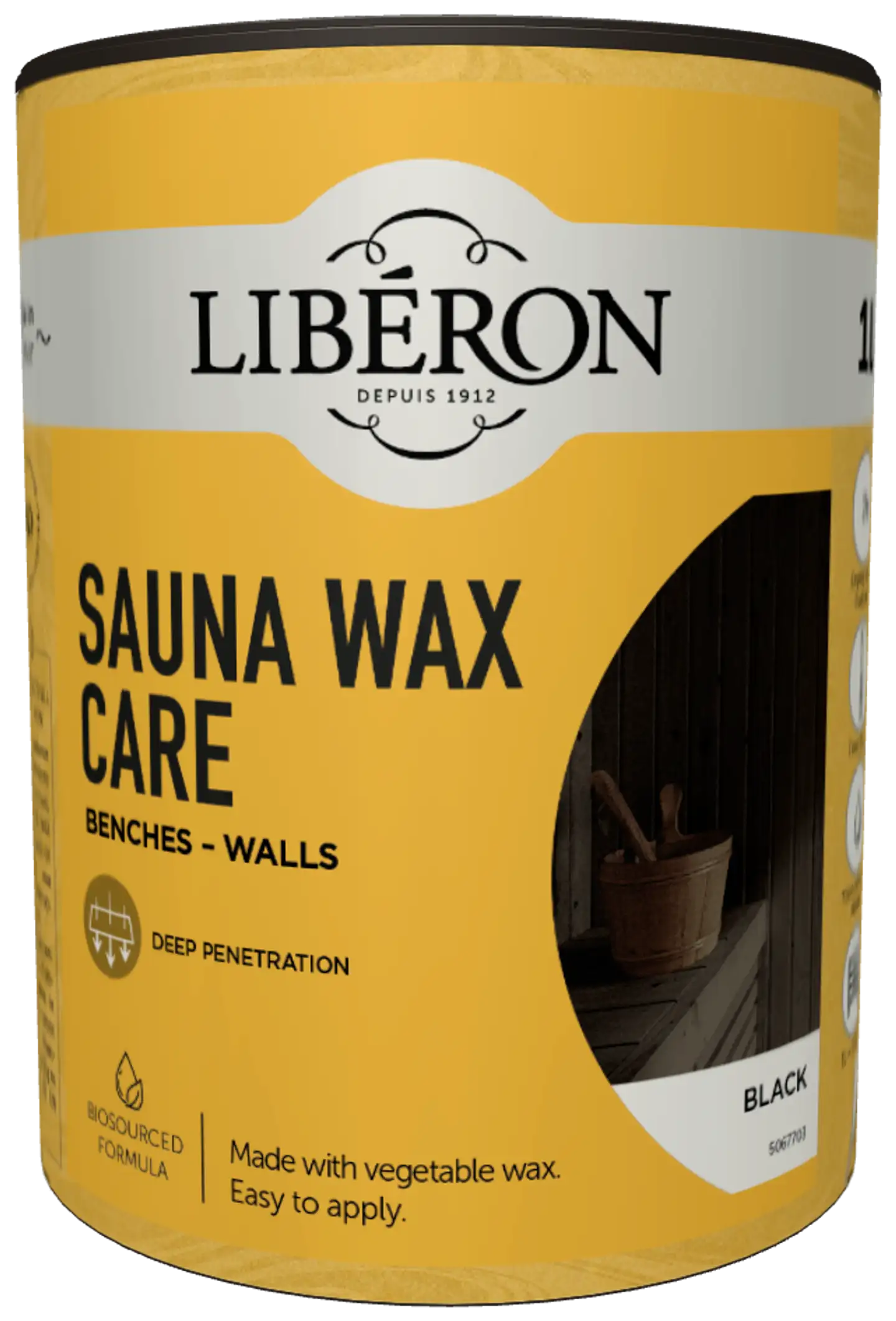 Liberon saunavaha 1 l Black Matt - 1