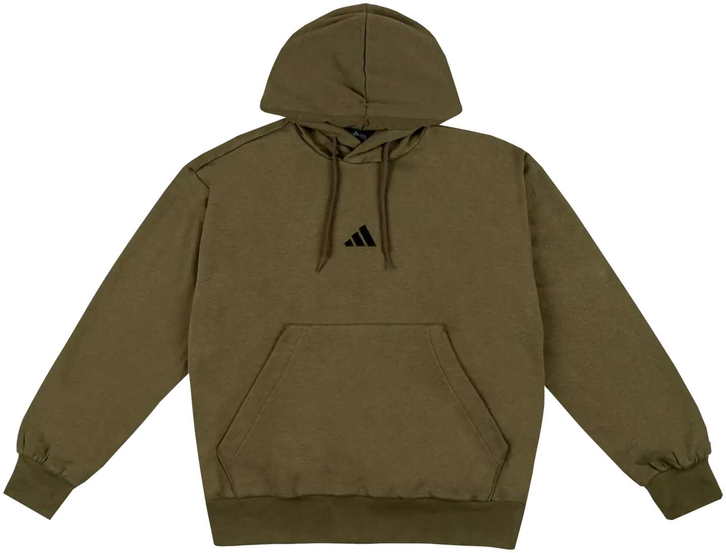 adidas miesten collegehuppari Feelcozy JE3799 - Olive strada - 1