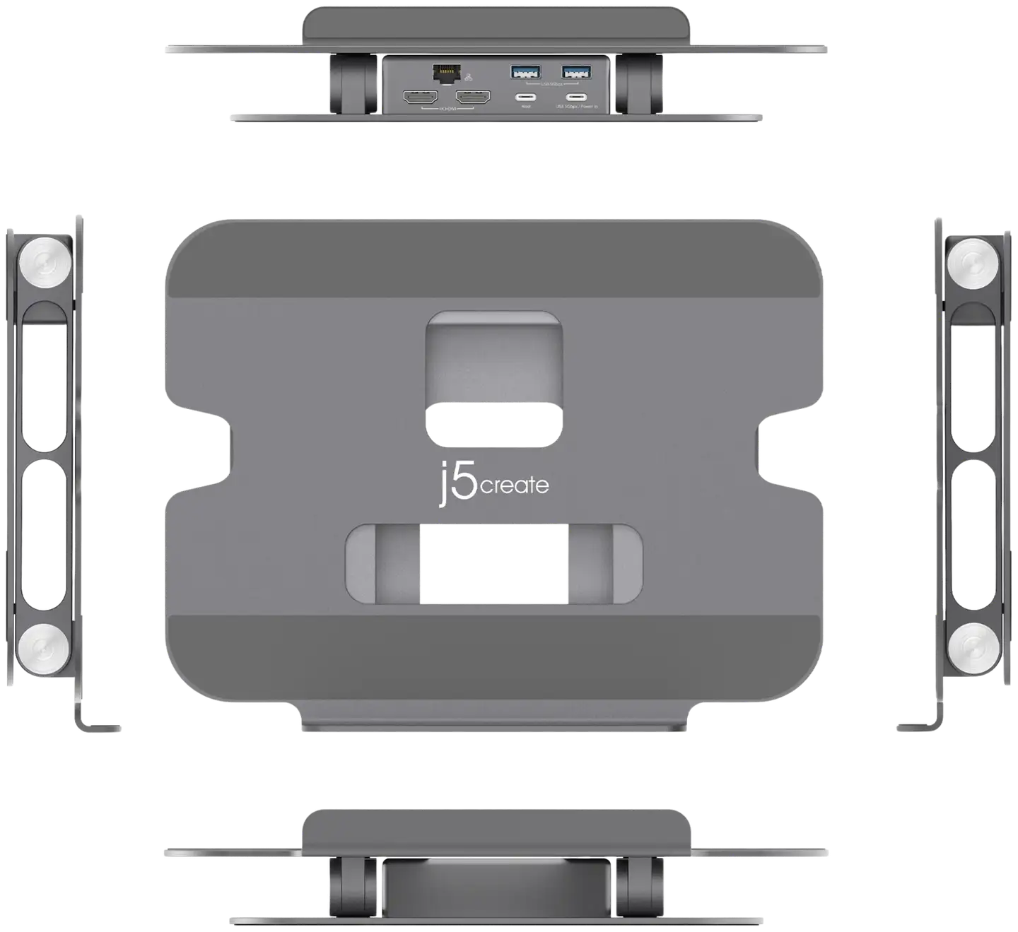 J5 Create kannettavan tietokoneen jalusta 4K telakalla - 3