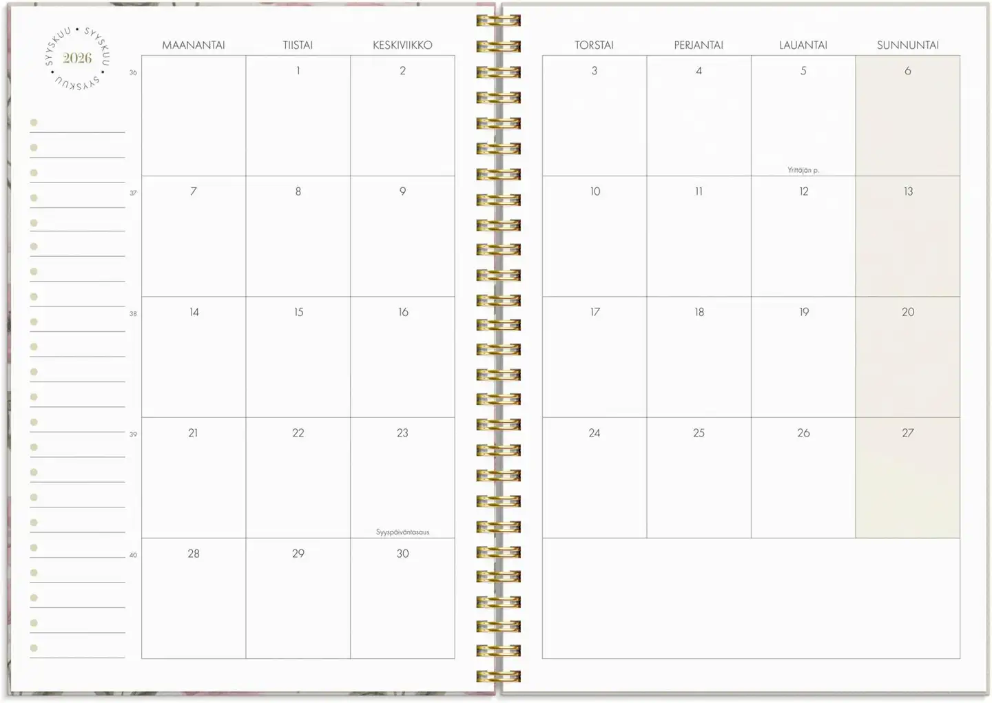 Burde Kalenteri 2026 Life Planner Essentials - 4