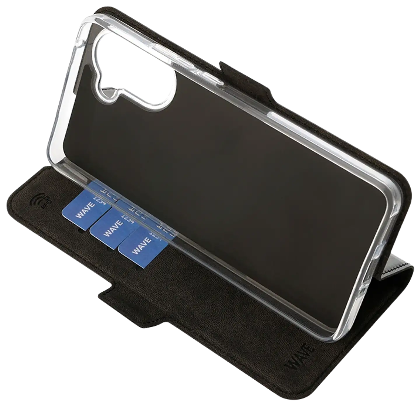 Wave Book Case, OnePlus Nord CE5 5G, Musta - 5