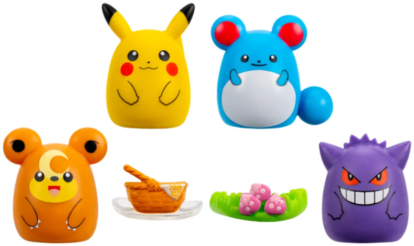 Squishalongs Pokemon 4 Pk Pikachu/gengar - 4