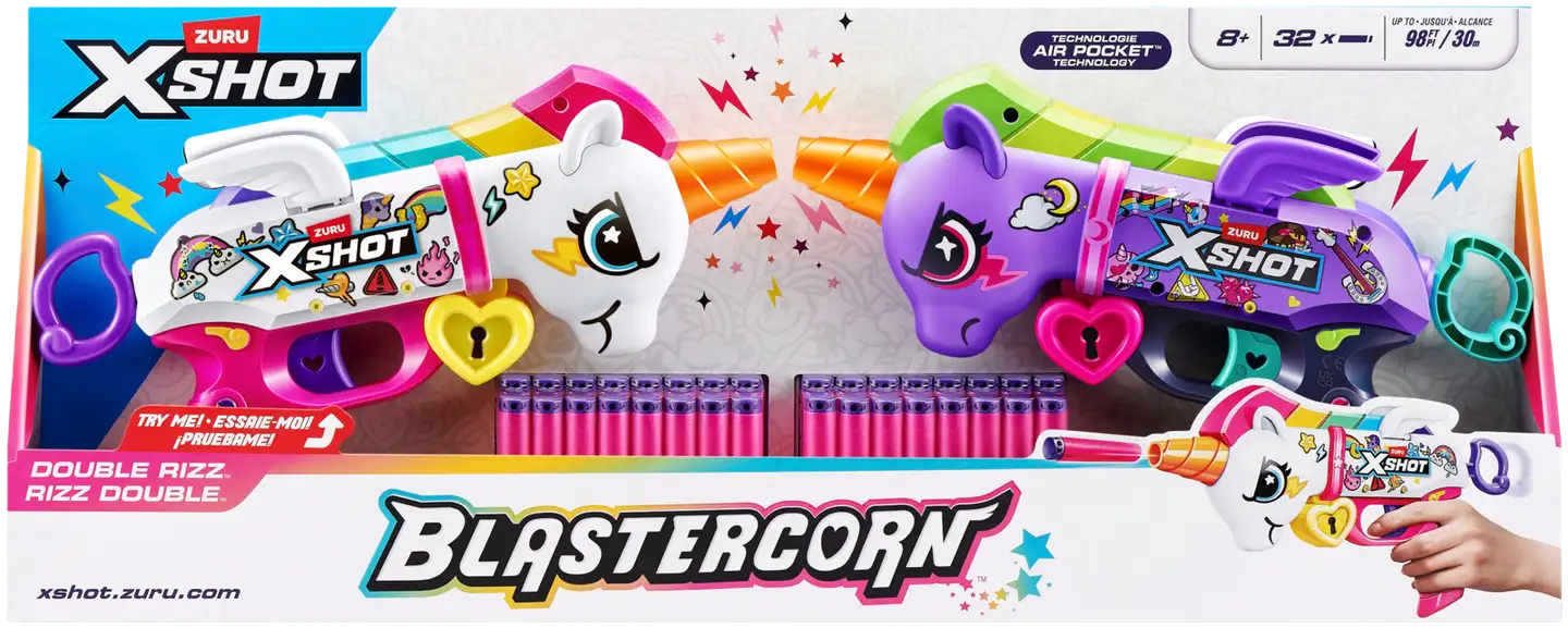 X-Shot Blastercorn Unisex Blaster 2-pack - 2