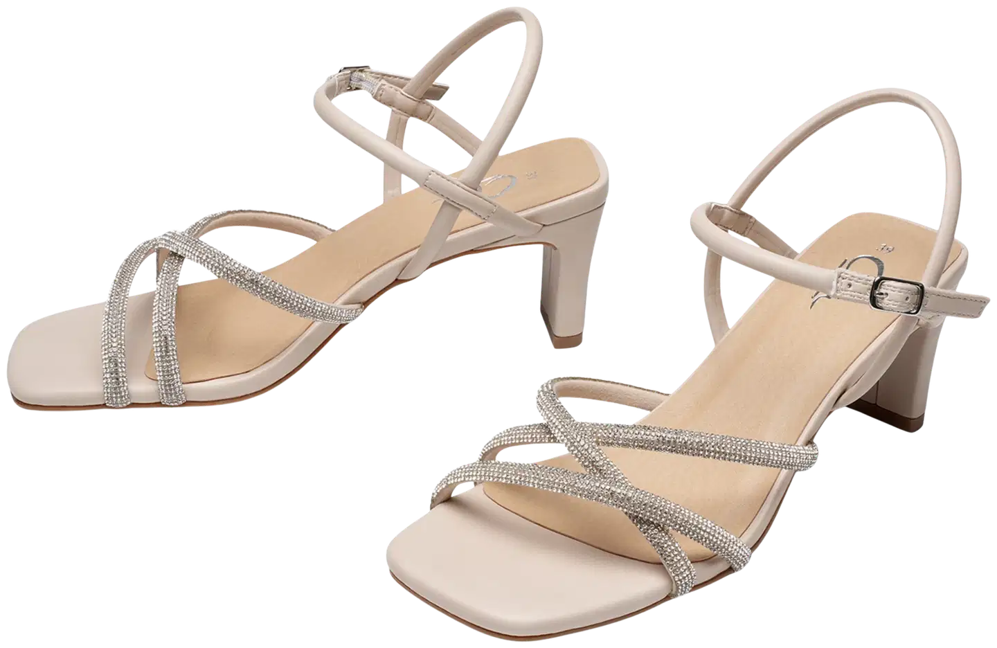 WKLY. naisten juhlasandaletit Elka W343150 - BEIGE - 2