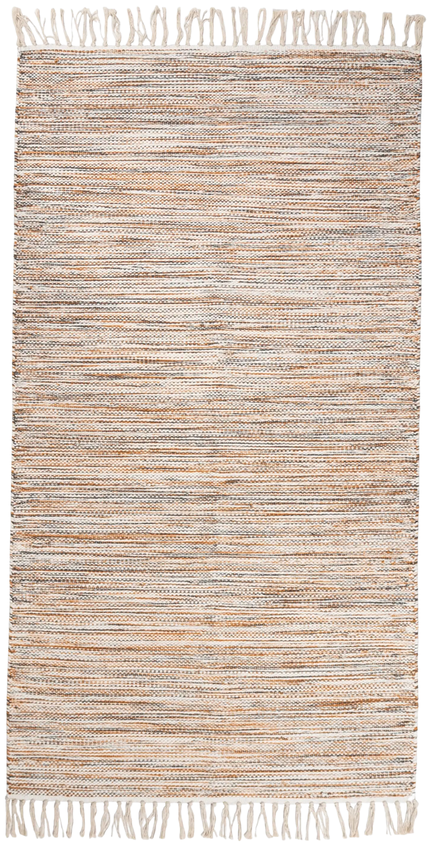 ihankotona puuvillamatto Kesälahti 80x250 cm ruskea-harmaa - 1