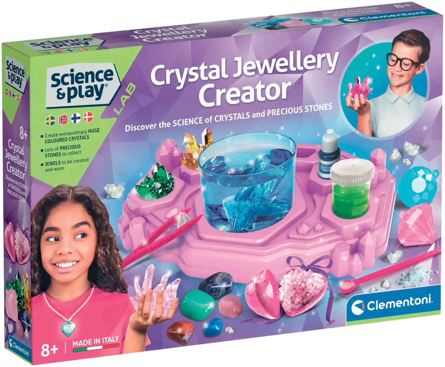 Clementoni Crystal Jewellery Kristallilaboratorio