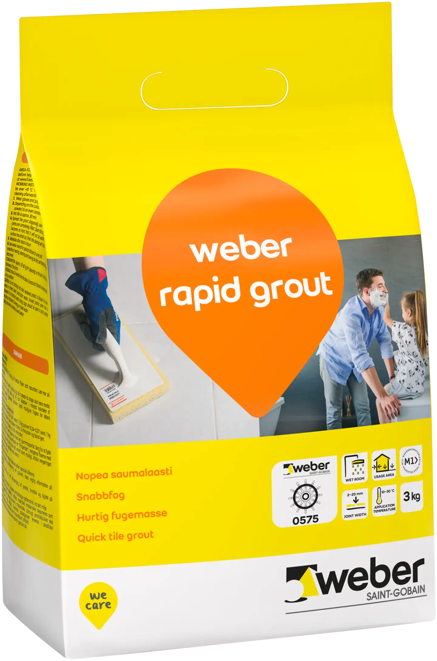 Weber Rapid Grout saumalaasti 26 Sand 3 Kg