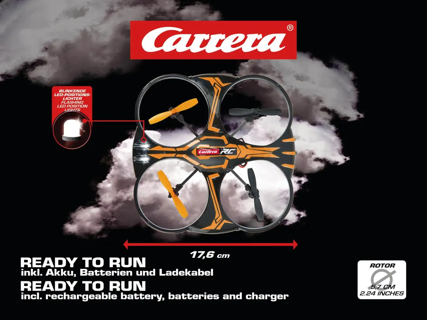 Carrera RC radio-ohjattava Quadrocopter 2,4 GHz X2 - 18