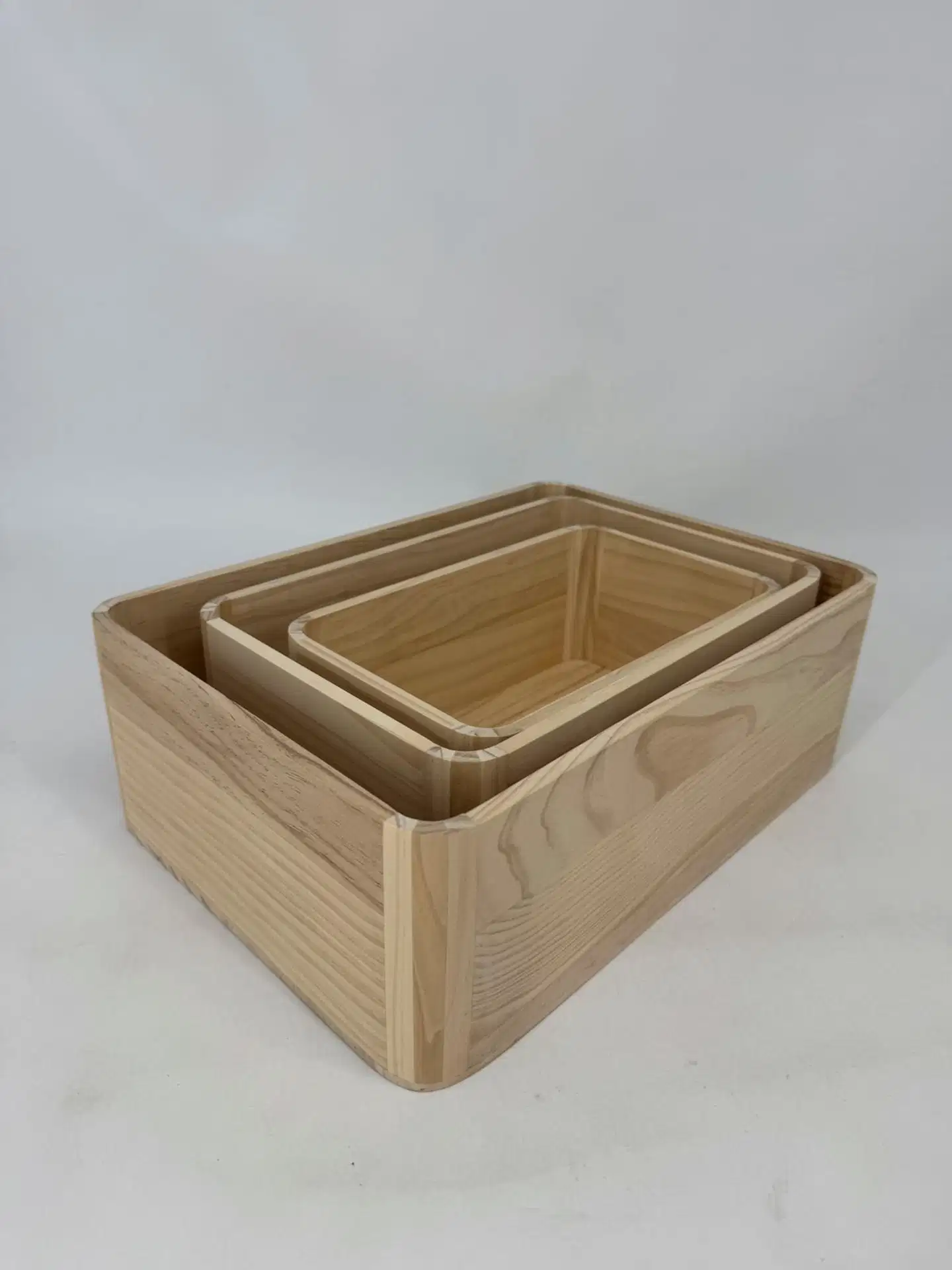 House säilytyskori puu FSC-mänty 3 kpl - 3