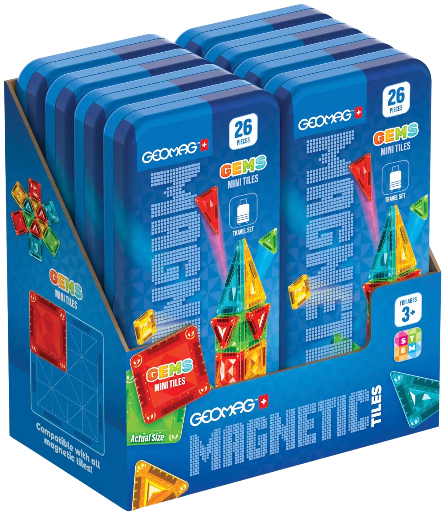 Geomag Magnetic Tiles Mini Gems 26 osaa - 9