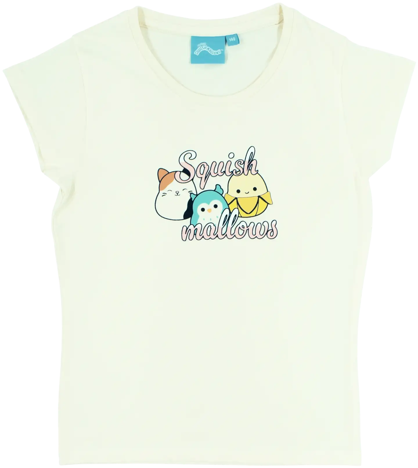 Squishmallows lasten t-paita - Luonnonvalkoinen