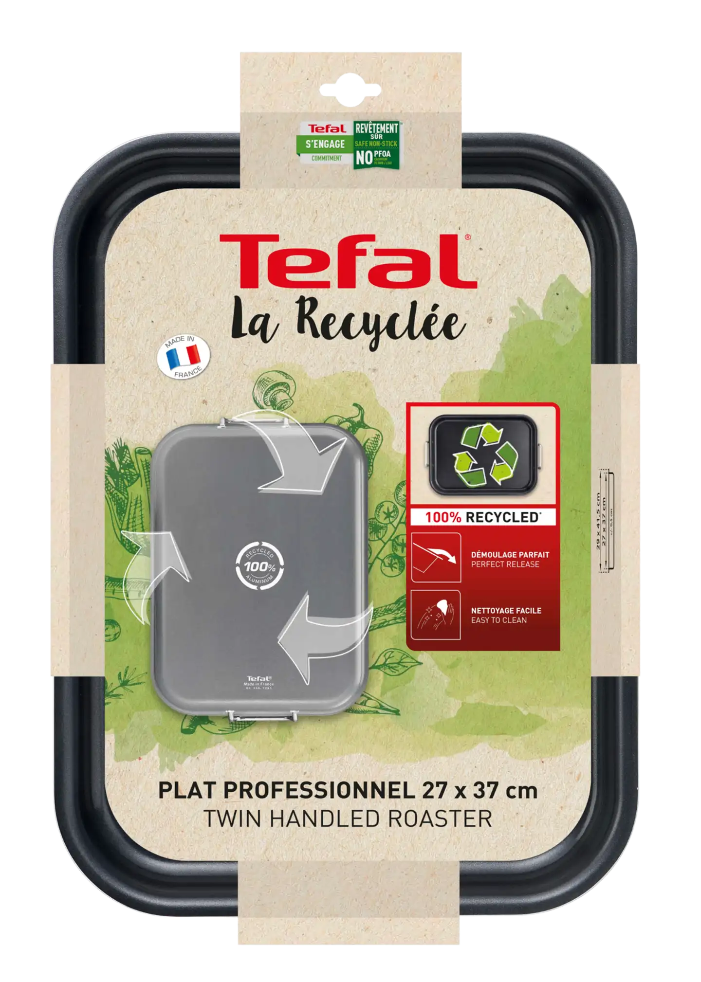 Tefal La recyclée roaster uunivuoka 27 x 37 cm J5705953 - 3