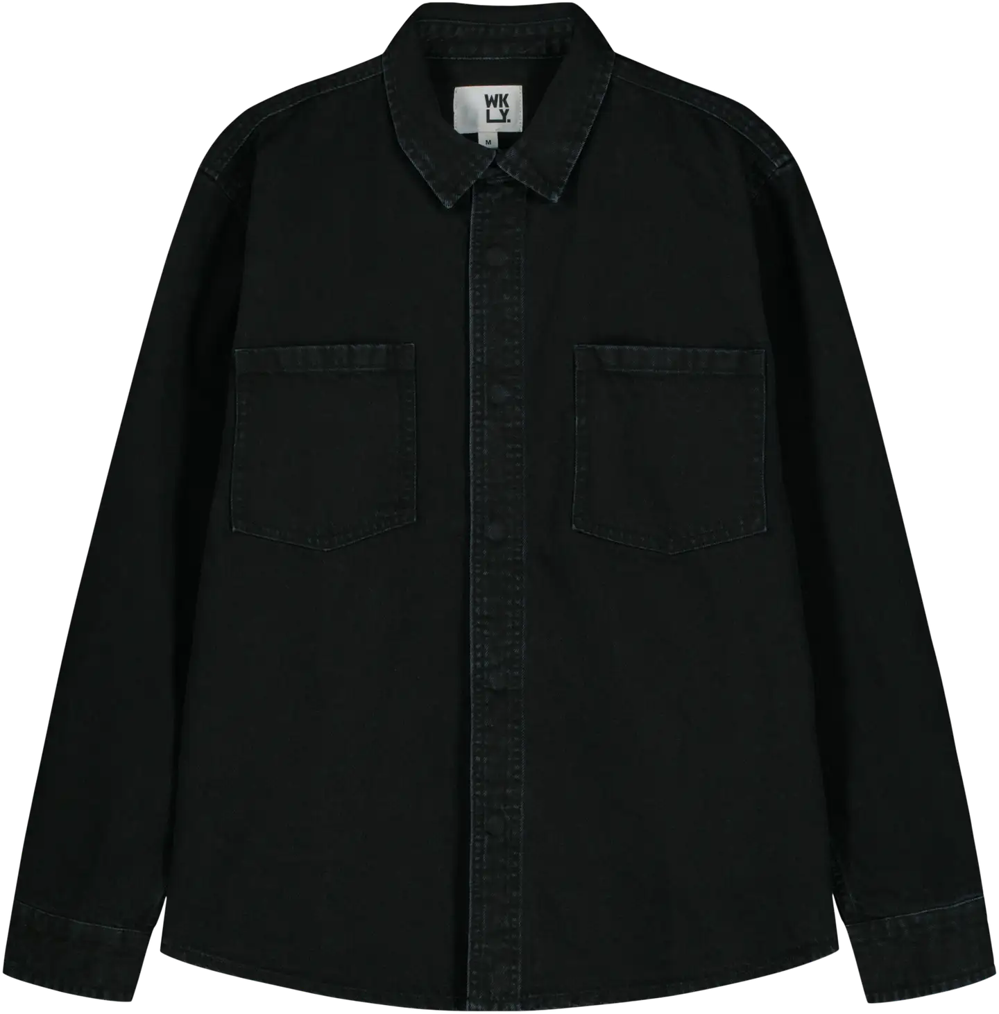 WKLY. miesten paitatakki farkkukangasta 194W252507 - black denim - 1
