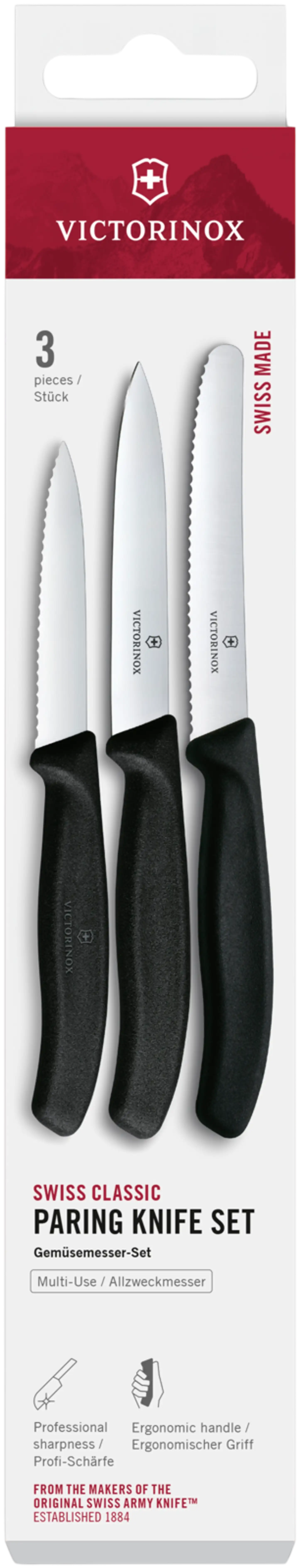 Victorinox pikkuveitsisetti 3 kpl musta