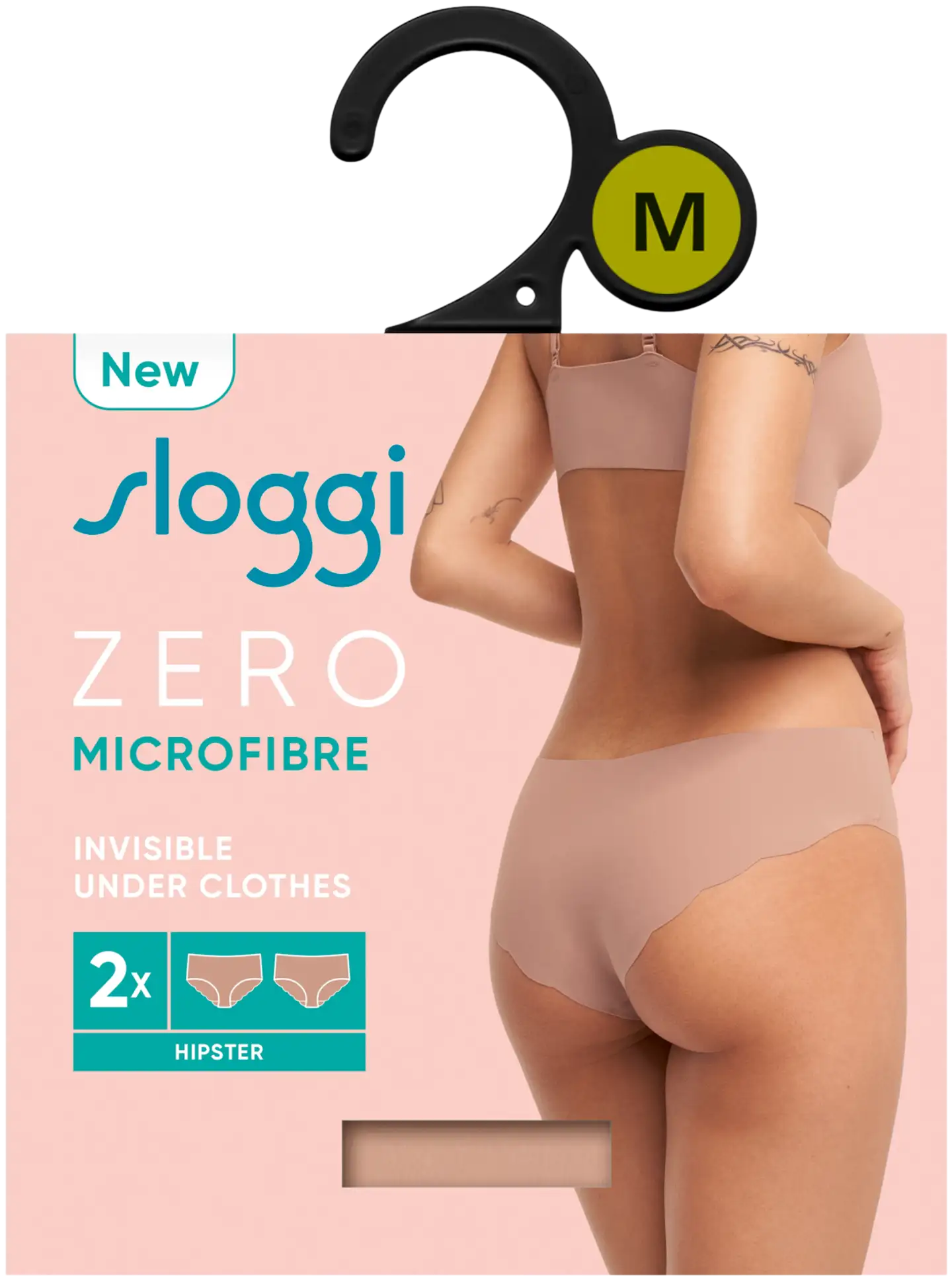Sloggi naisten ZERO Microfib. Hipster 2P - 00ME-CAMEO BROWN - 3